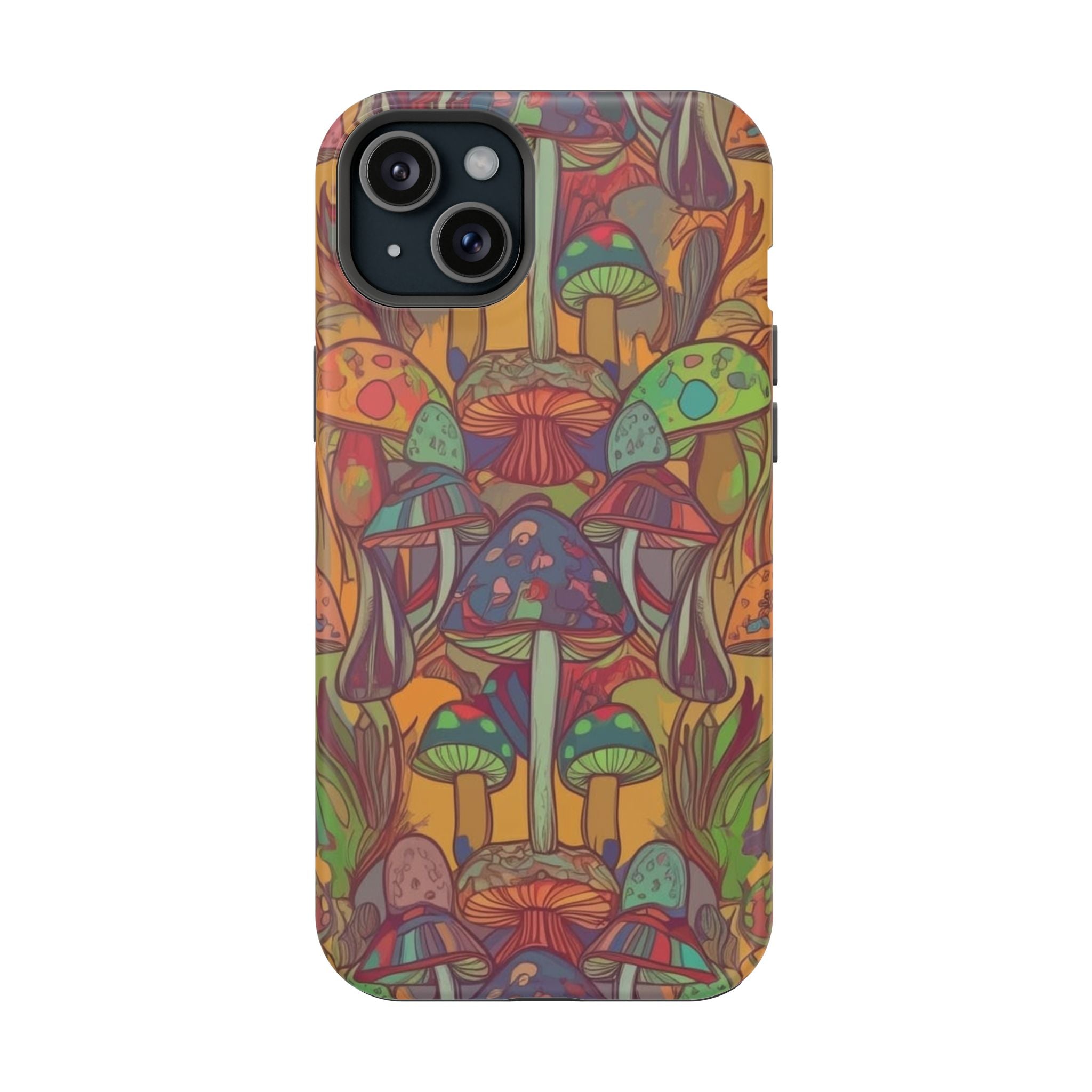 Mushroom Grove Impact-Resistant Case, Unique Phone Cover for Nature Lovers, Mushroom Art Gifts, Phone Accessories for Festivals, [...]