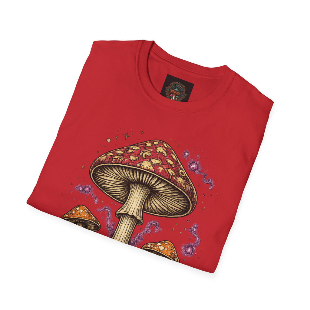 Mushroom Magic T-Shirt — Vintage Red Toadstool Illustration