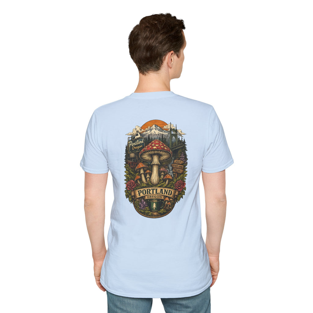 Mushroom Magic T-Shirt — Vintage Red Toadstool Illustration