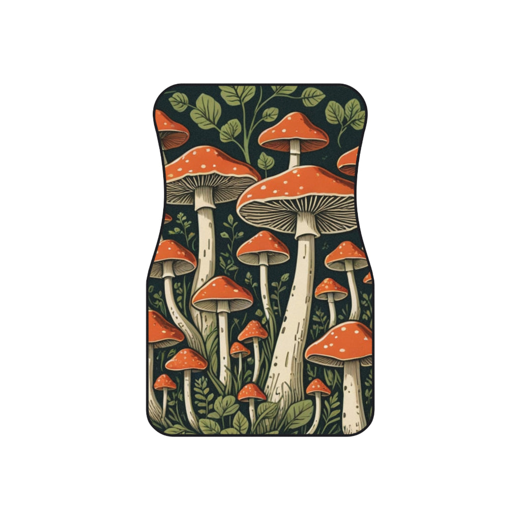 🍄🚘 “Forest Floor Fantasy” Car Mat Set 🌿✨ (Set of 4)