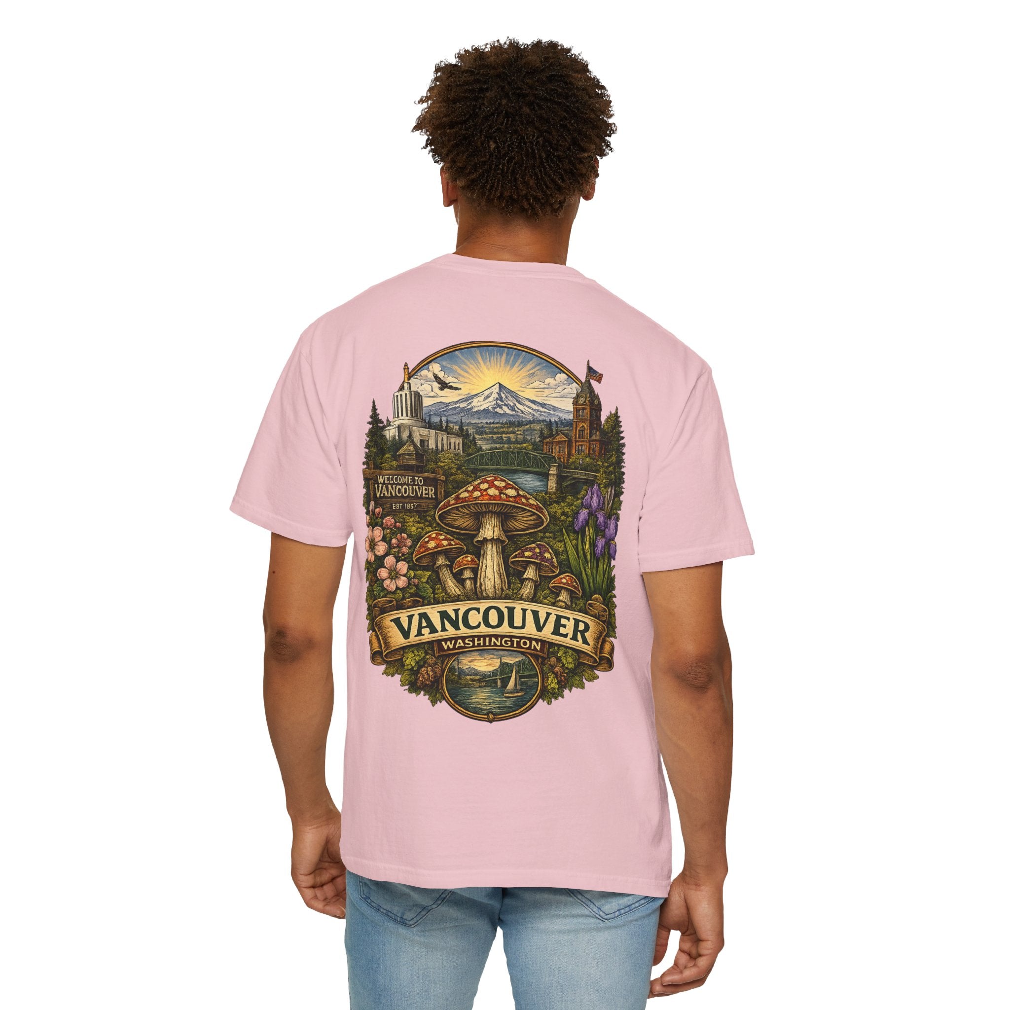 Lake Oswego Mushroom T-Shirt — Vintage Nature & Psychedelic Fungi Design