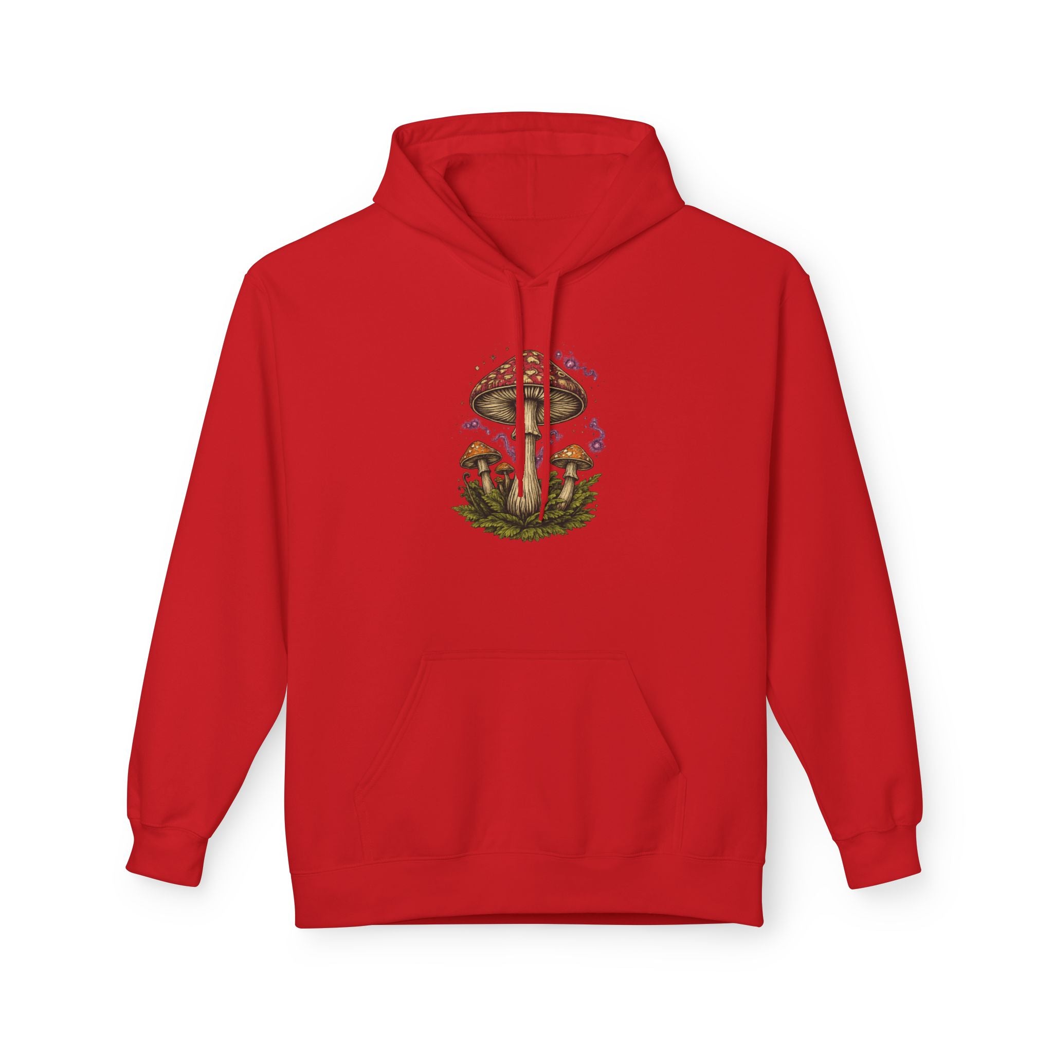 Mushroom Art Hoodie — Botanical Foraging Graphic Pullover