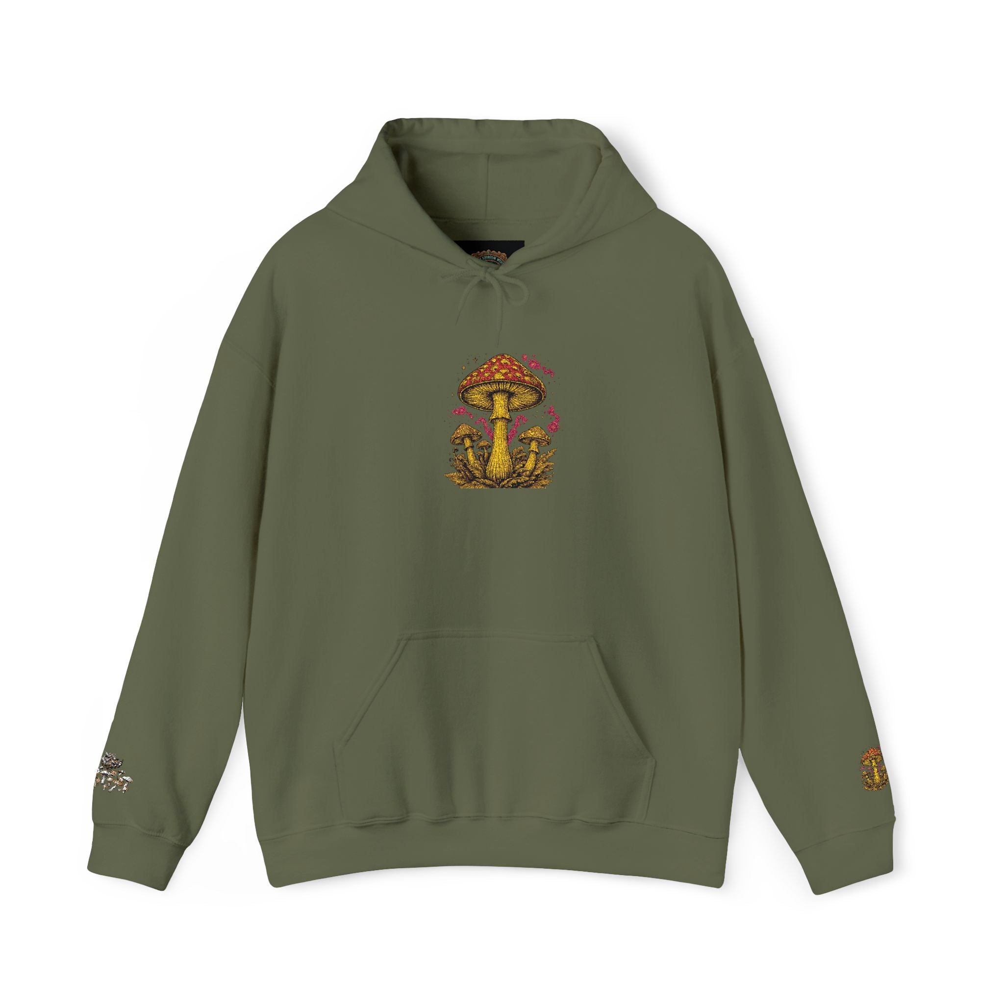 Mushroom Grove Hoodie – Whimsical Autumn Forest Mushroom Sweatshirt