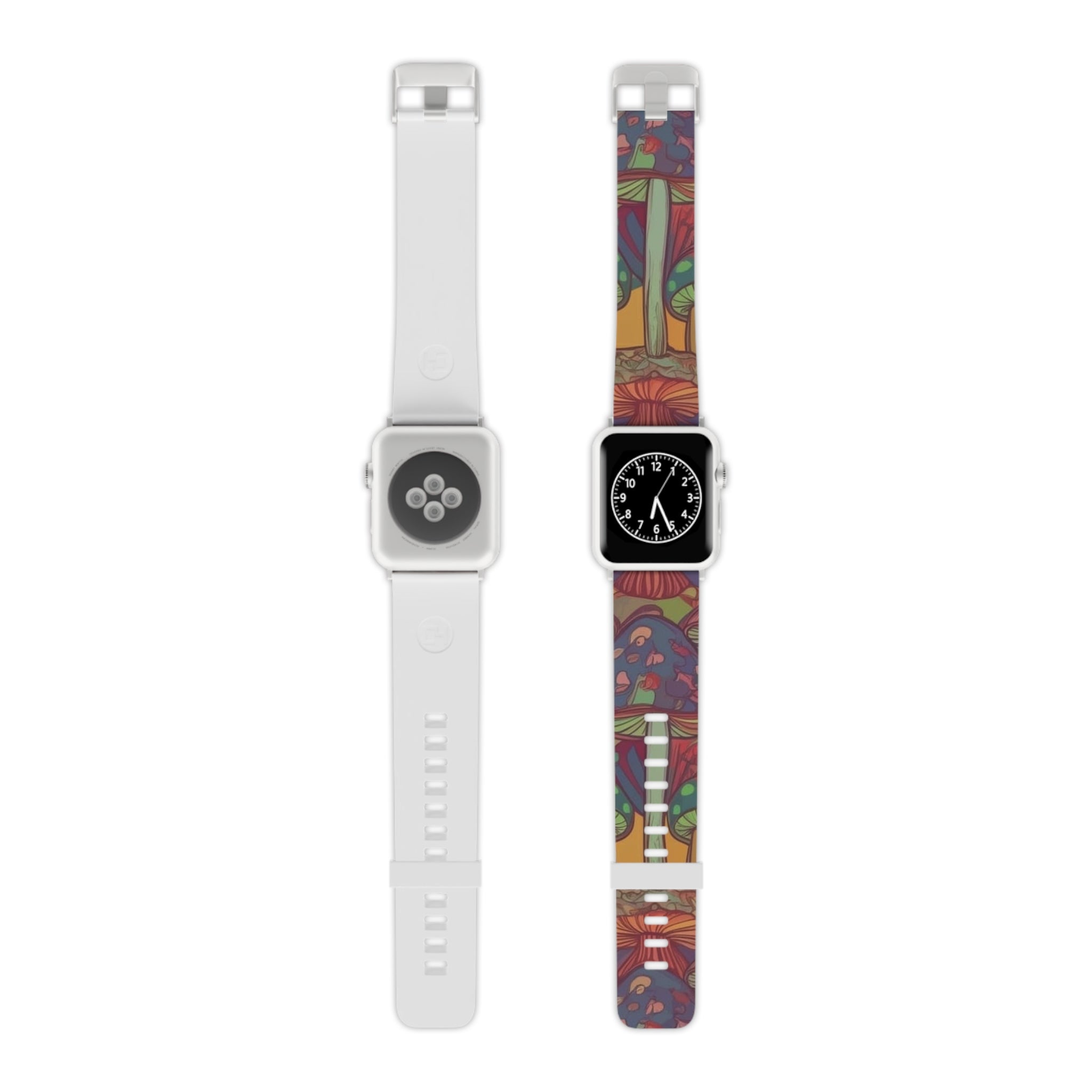 Mushroom Forest Apple Watch Band — Colorful Psychedelic Nature Strap