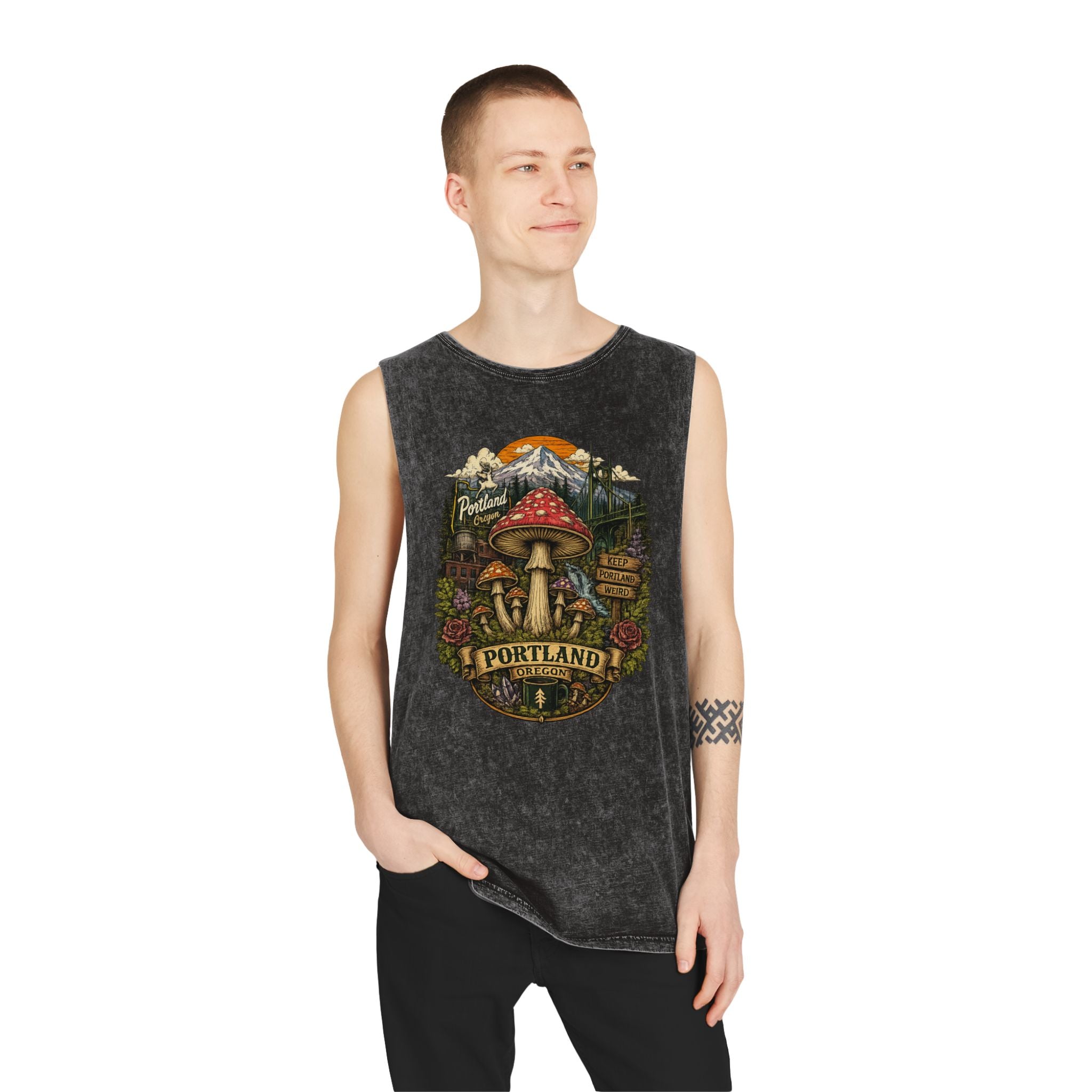Portland Mushroom Graphic Tank