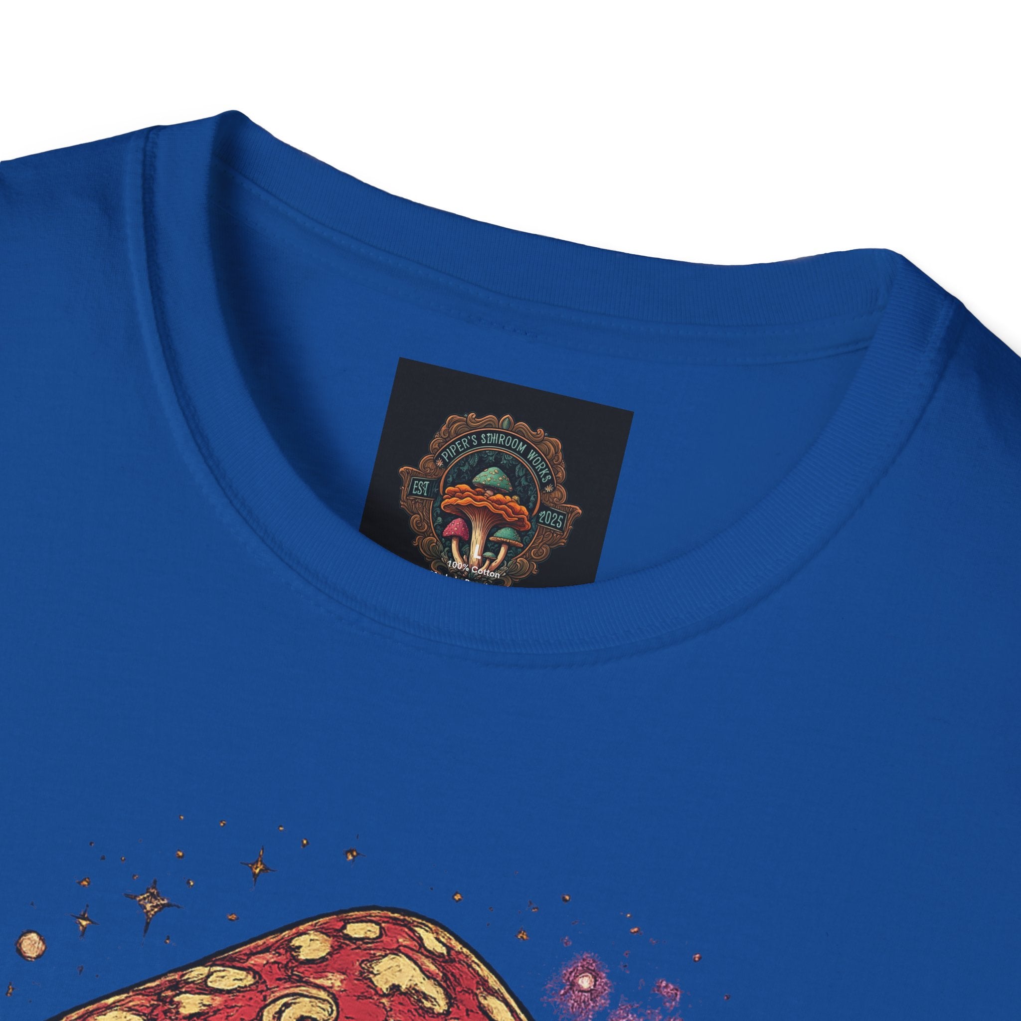 Psychedelic Mushroom Graphic T-Shirt — Red Amanita Illustration