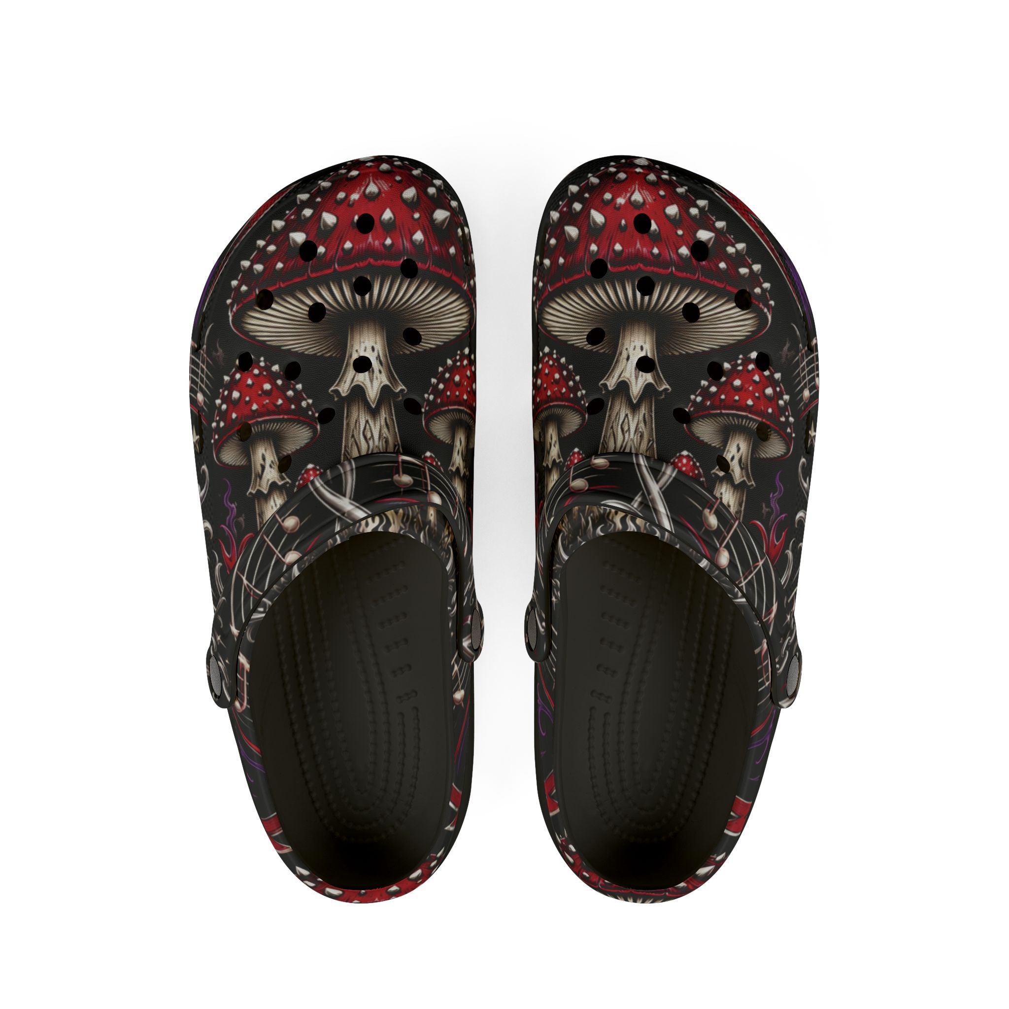 Mushroom Pattern EVA Clogs – Red Toadstool Garden Shoe