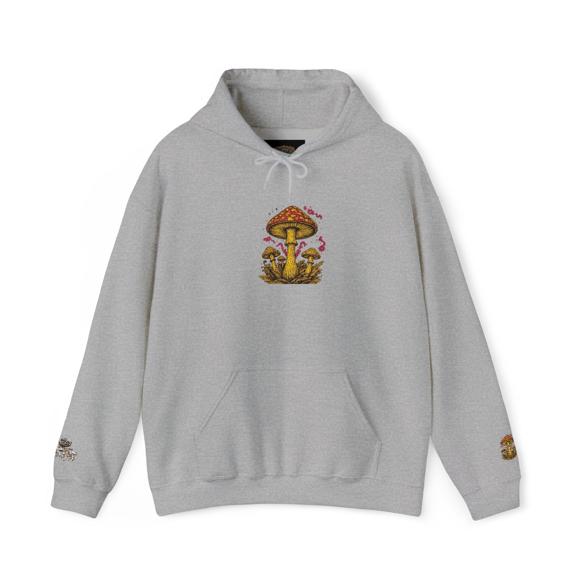 Mushroom Grove Hoodie – Whimsical Autumn Forest Mushroom Sweatshirt