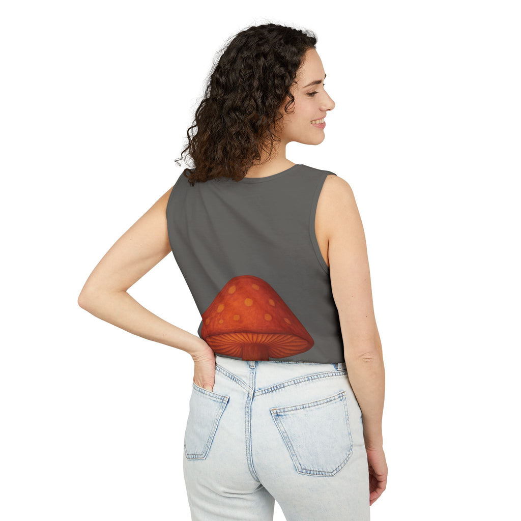 Portland Mushroom Tank Top — Vintage Forest Travel Graphic