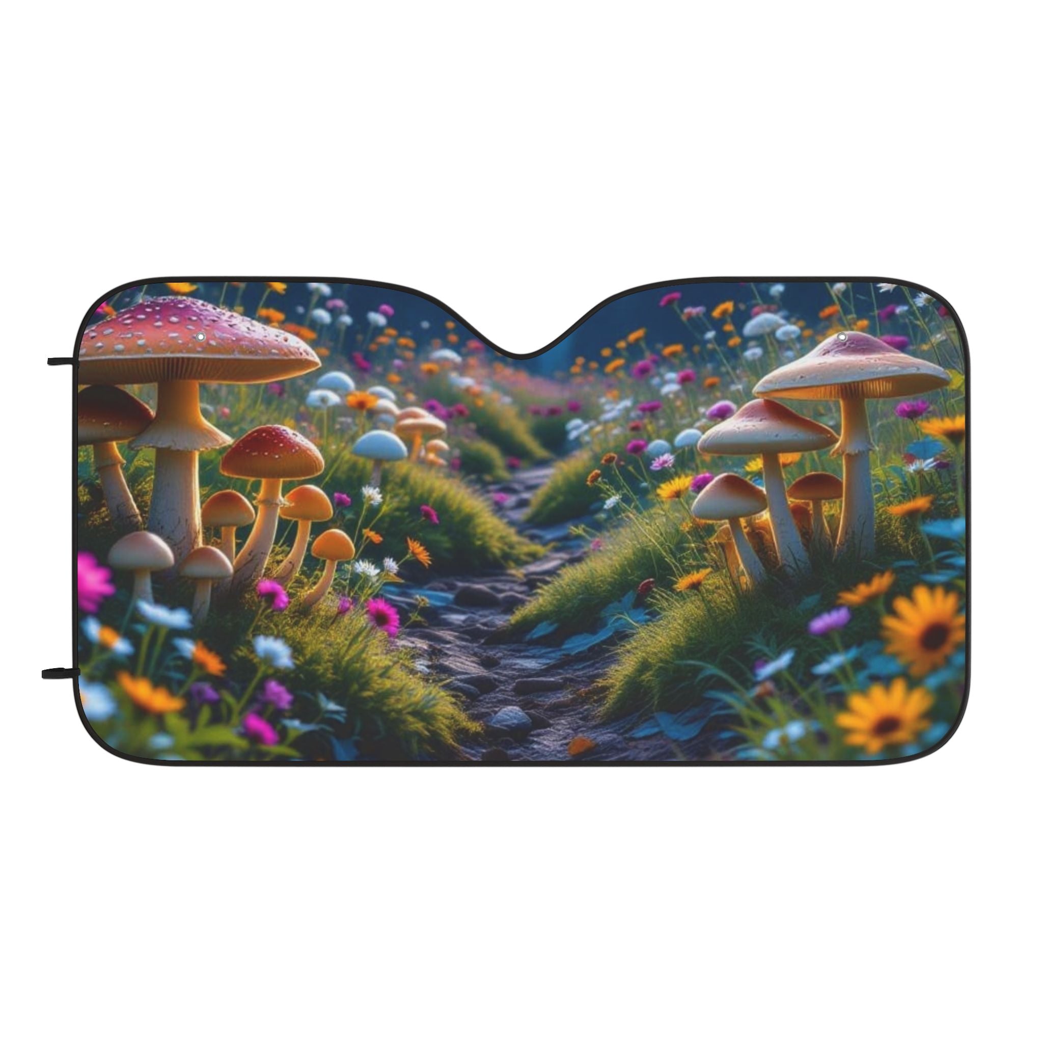🍄✨ “Mystic Myco Meadow” Car Sunshade 🌞🚗