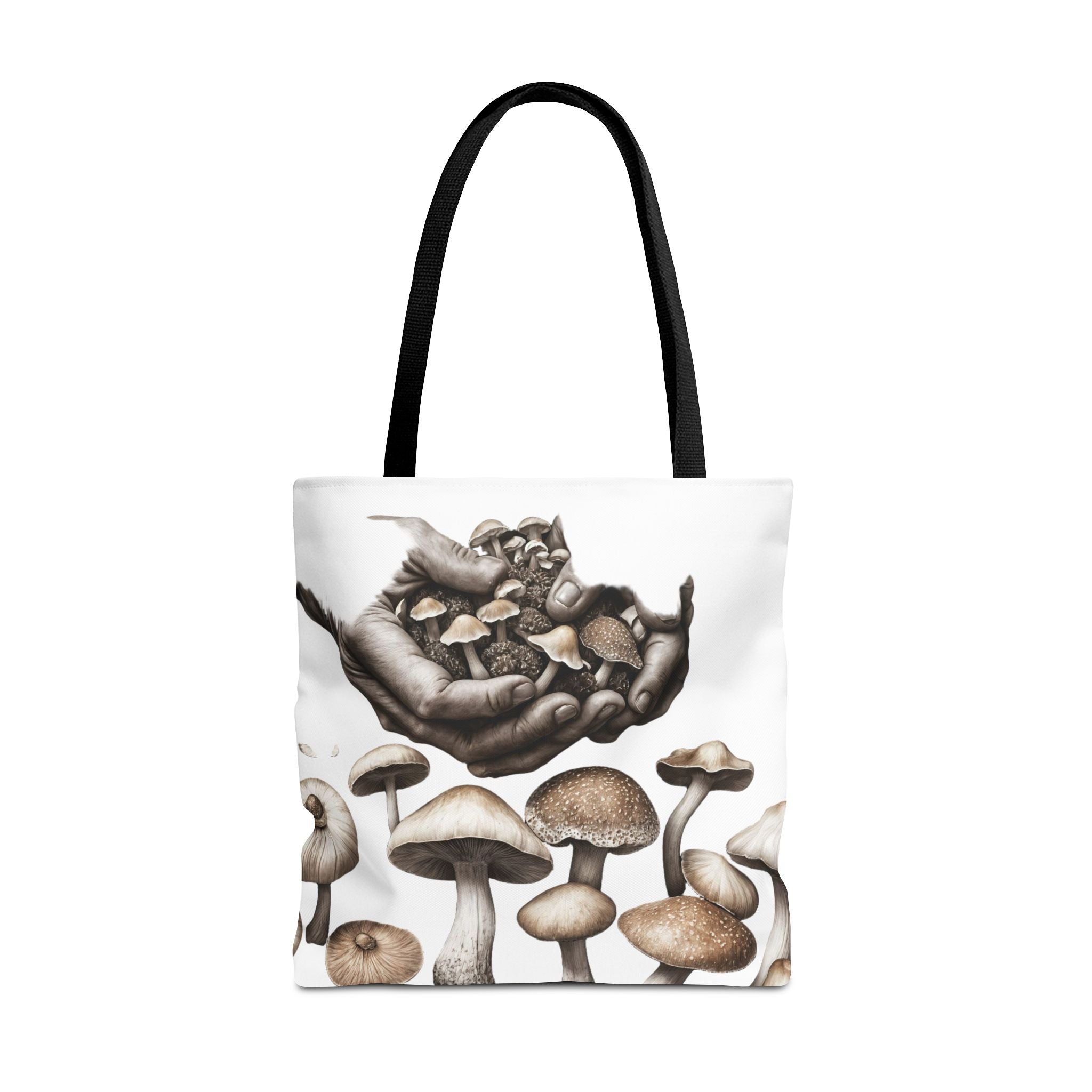 👐 “Harvested by Hand” Mushroom Tote – Carry Nature’s Story 🍄