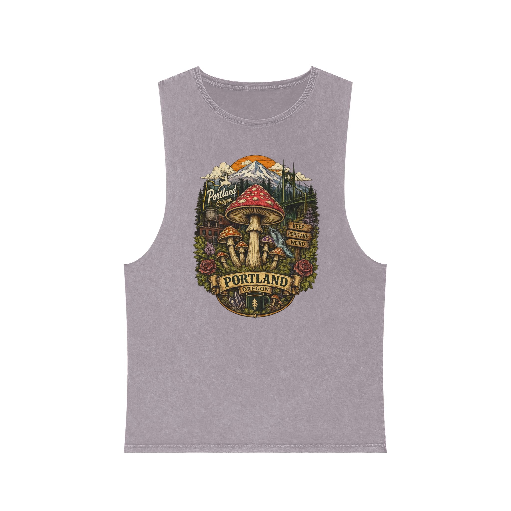 Portland Mushroom Graphic Tank