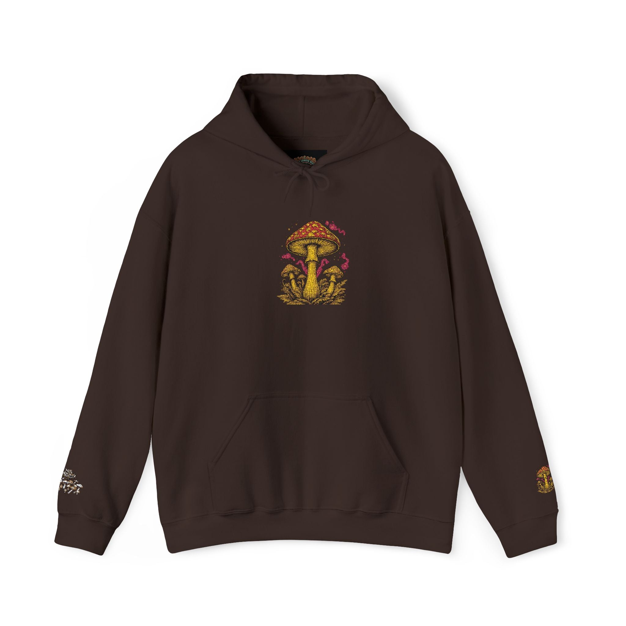 Mushroom Grove Hoodie – Whimsical Autumn Forest Mushroom Sweatshirt