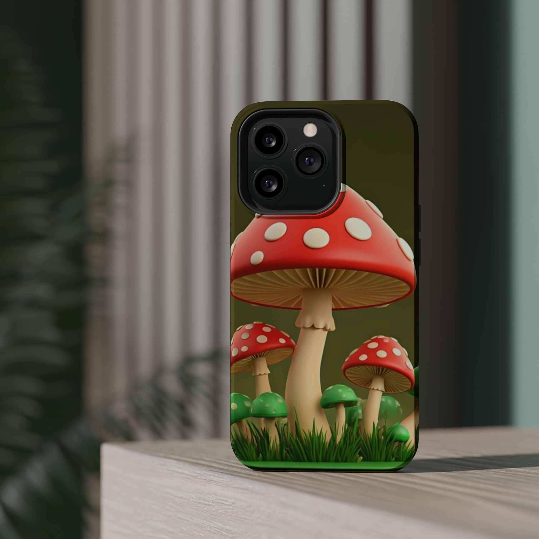 🍄🔥Golden Glow Mushroom Phone Case – Nature Meets Radiance" 🍄✨📱
