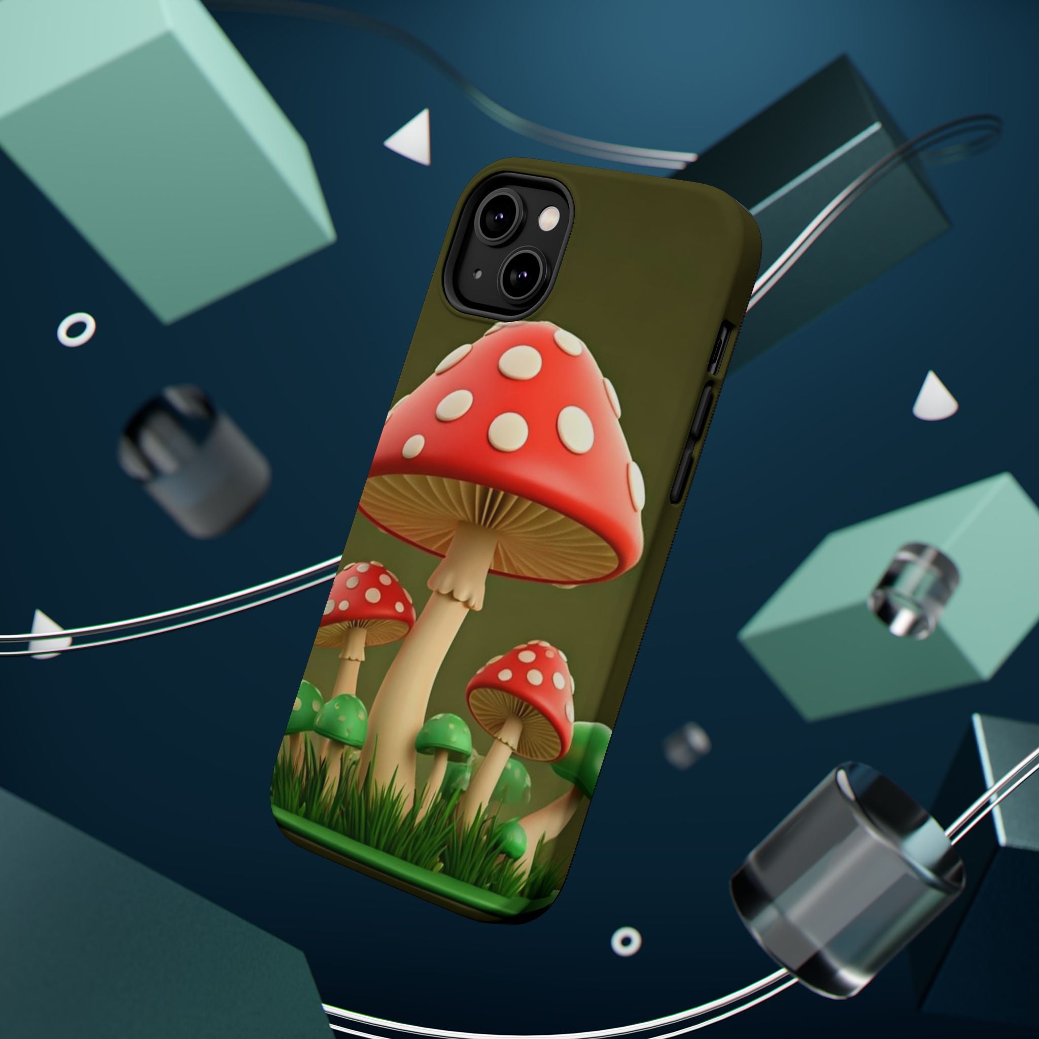 🍄🔥Golden Glow Mushroom Phone Case – Nature Meets Radiance" 🍄✨📱