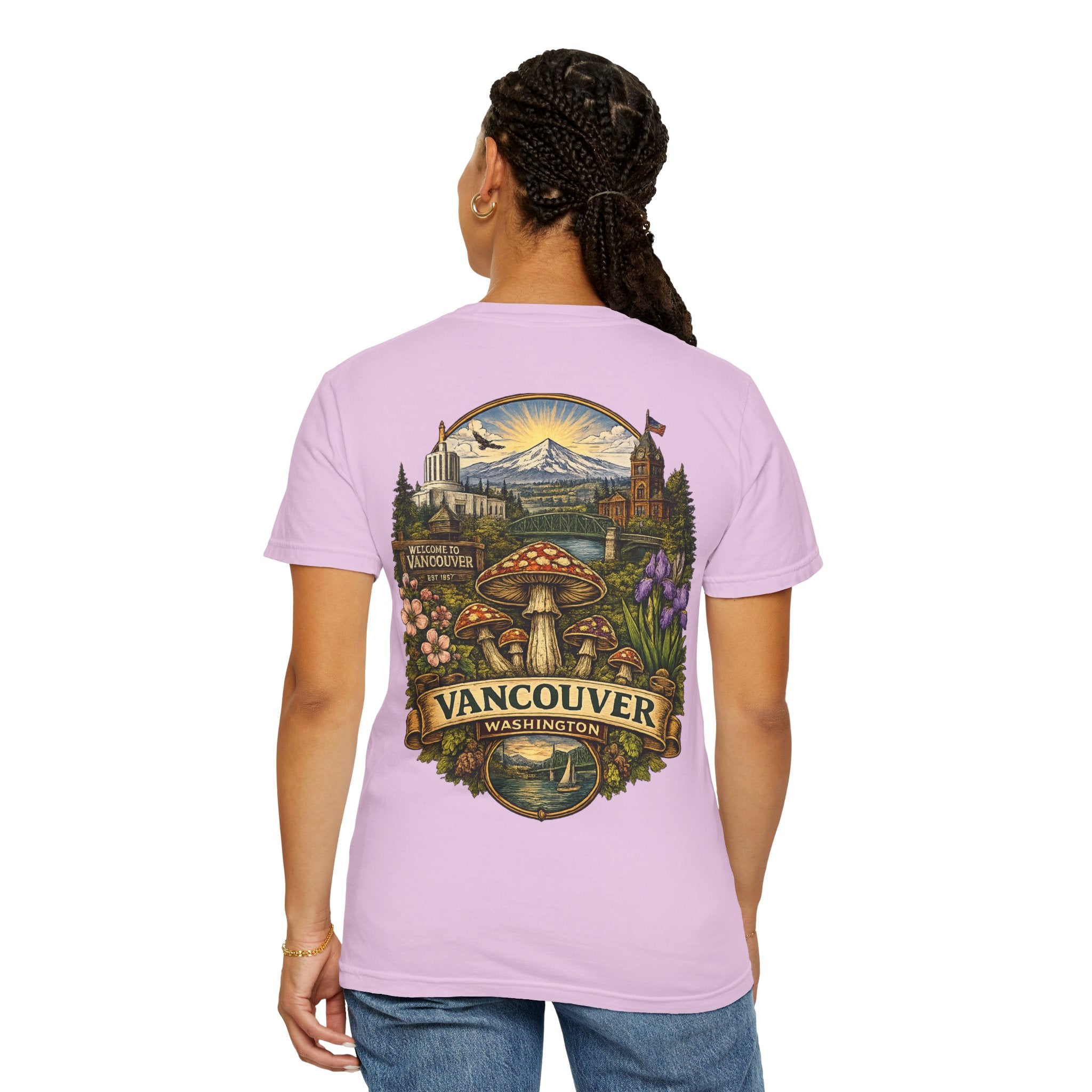Lake Oswego Mushroom T-Shirt — Vintage Nature & Psychedelic Fungi Design
