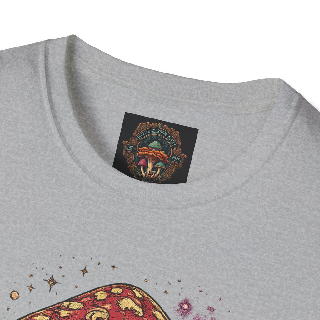Mushroom Illustration T-Shirt – Vintage Red Toadstool Graphic