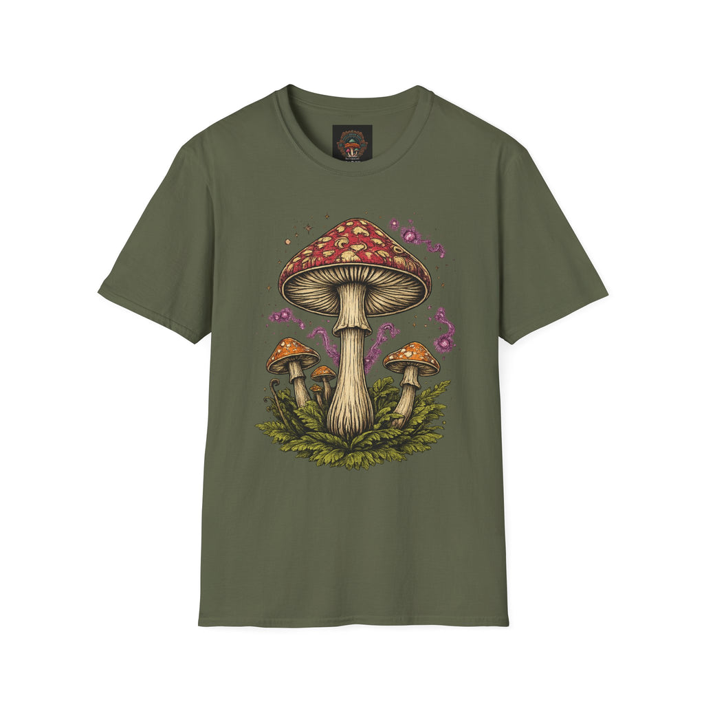 Mushroom Magic T-Shirt — Vintage Red Toadstool Illustration