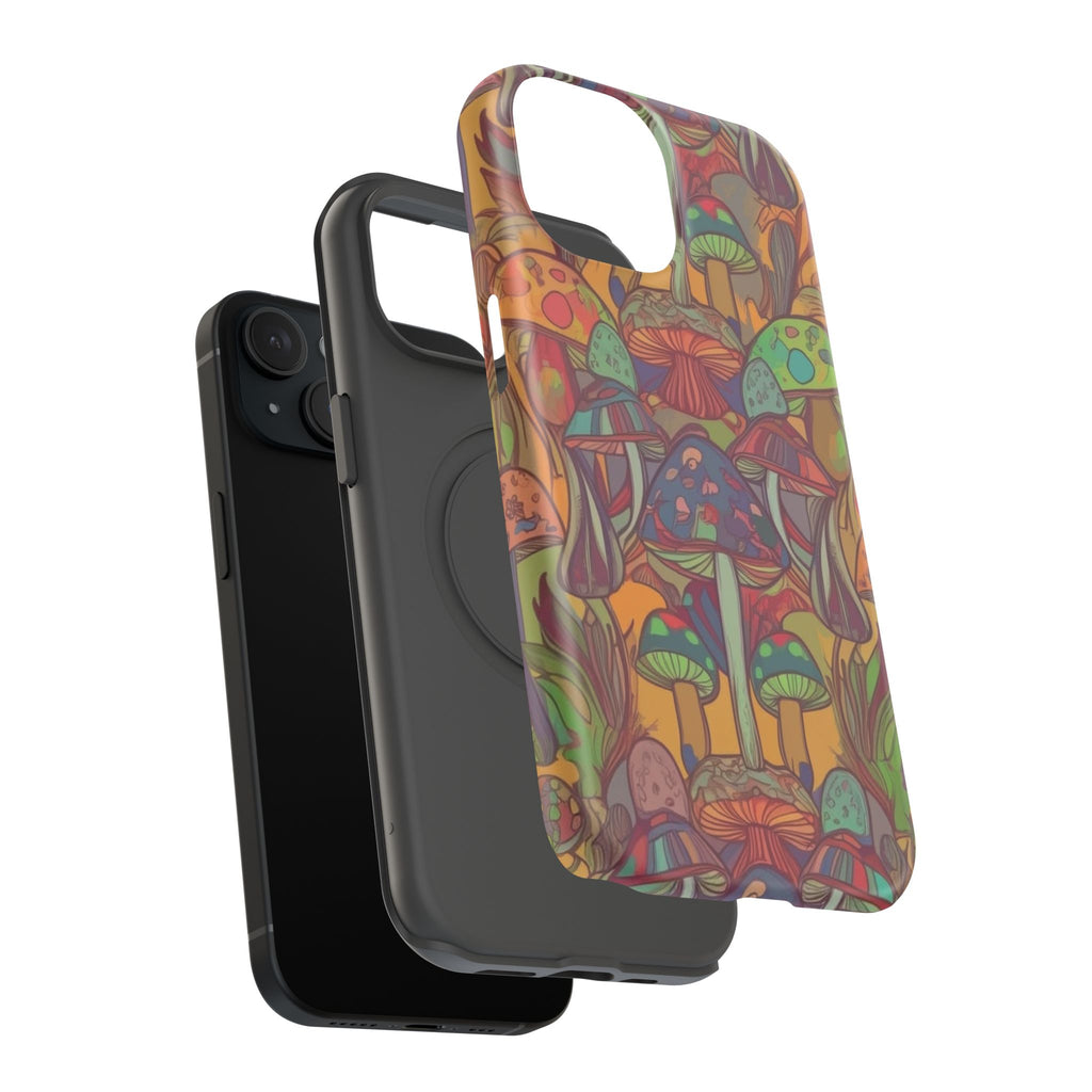 Mushroom Grove Impact-Resistant Case, Unique Phone Cover for Nature Lovers, Mushroom Art Gifts, Phone Accessories for Festivals, [...]