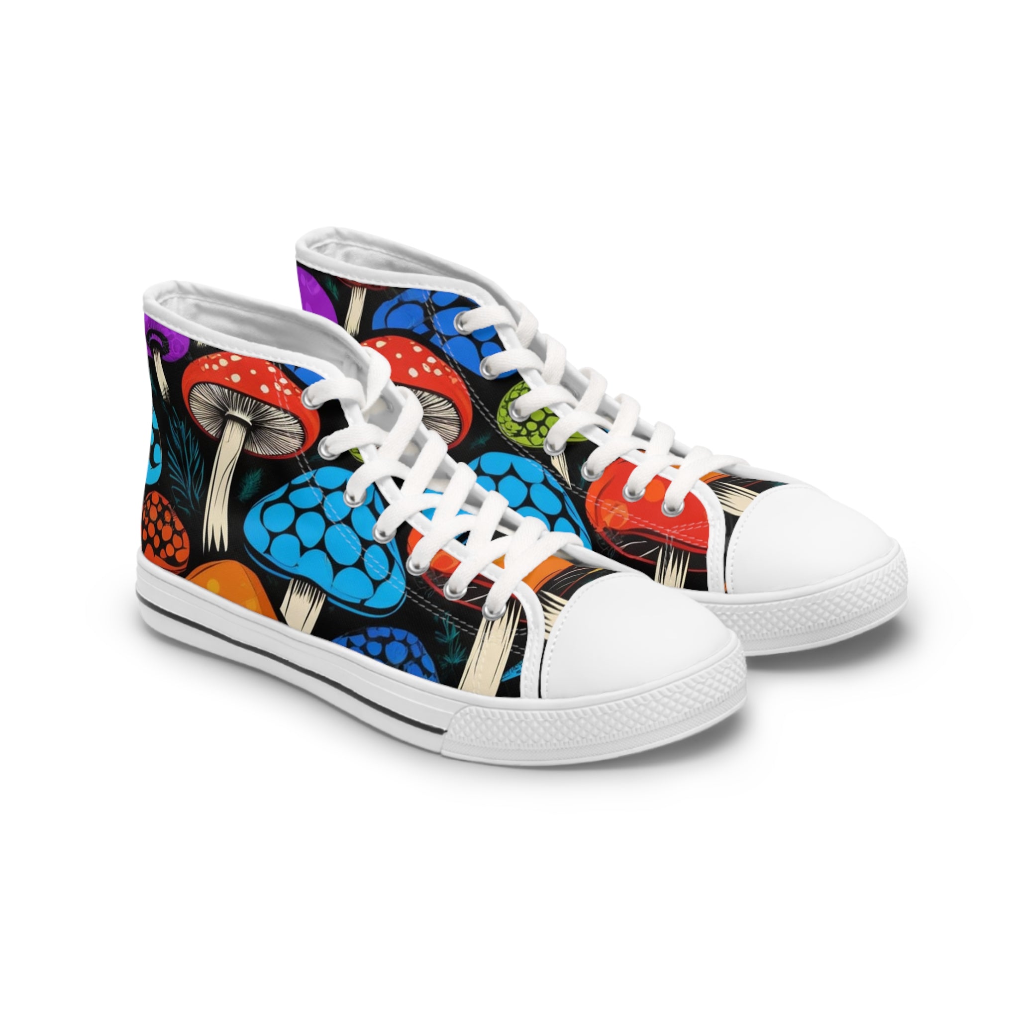 🎨 Psychedelic Forest High-Tops – Walk Into the Wild 🍄