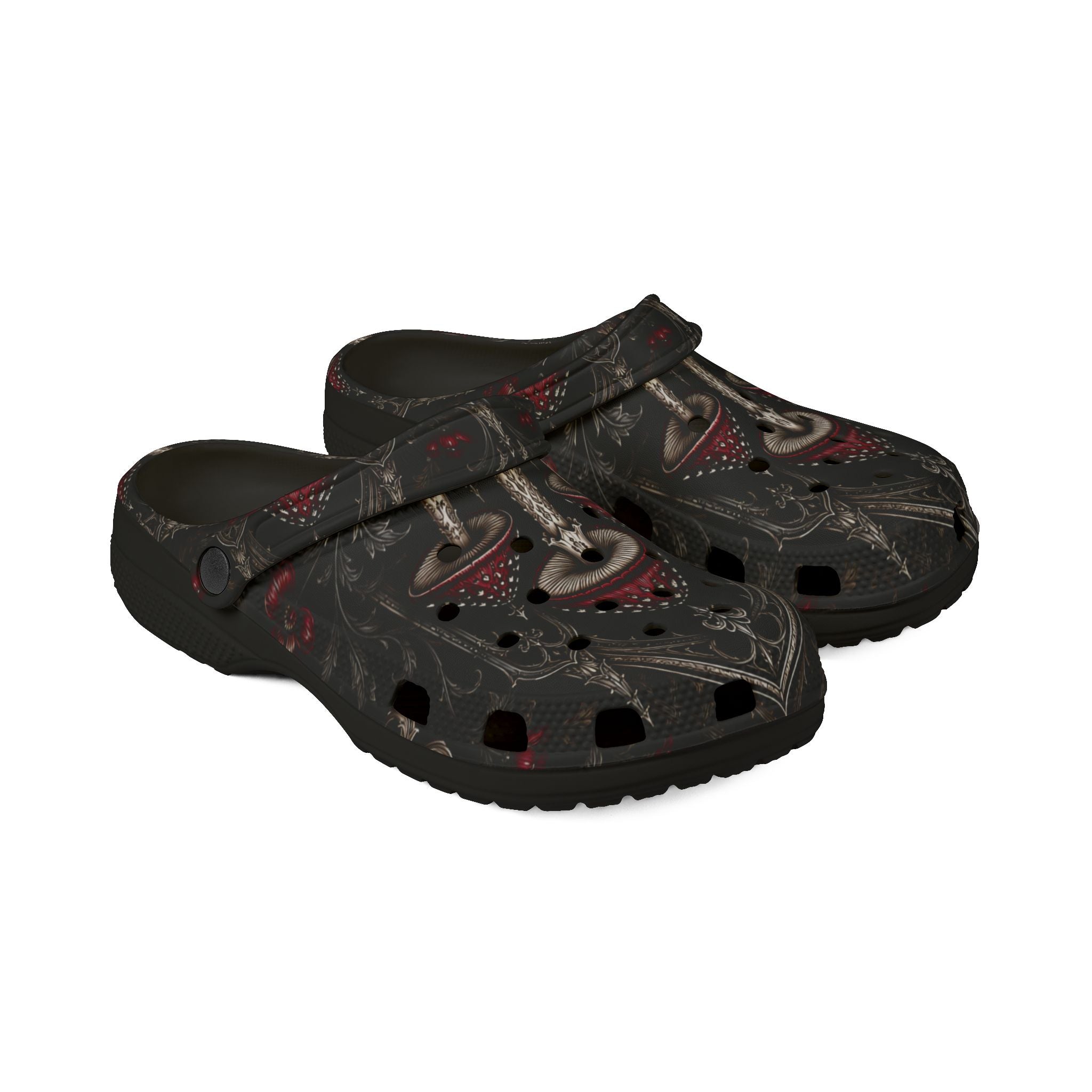 Mushroom Forest Clog — Psychedelic Red Toadstool EVA Foam Shoes