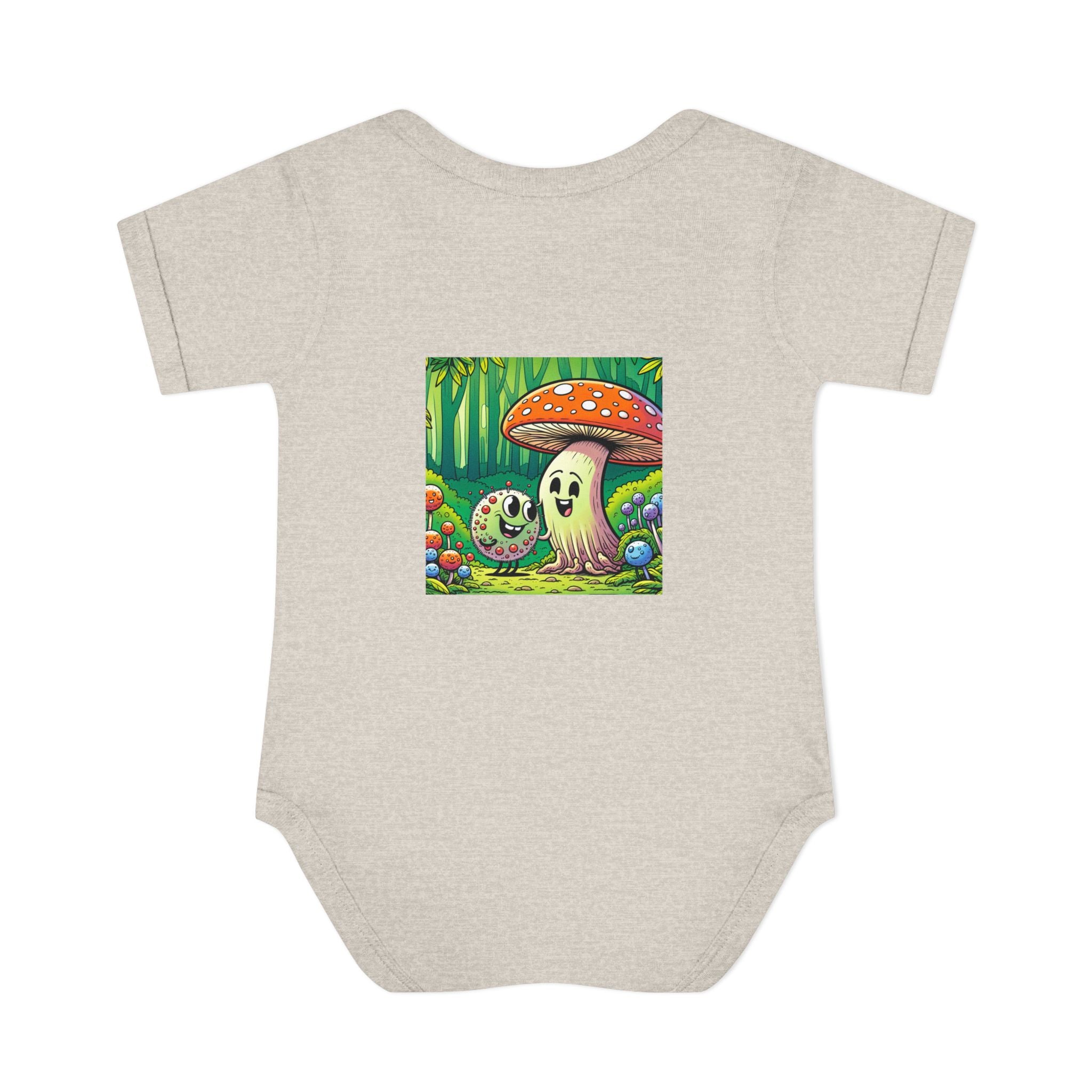 🍄👶 “Forest Friends” Baby Bodysuit One Piece