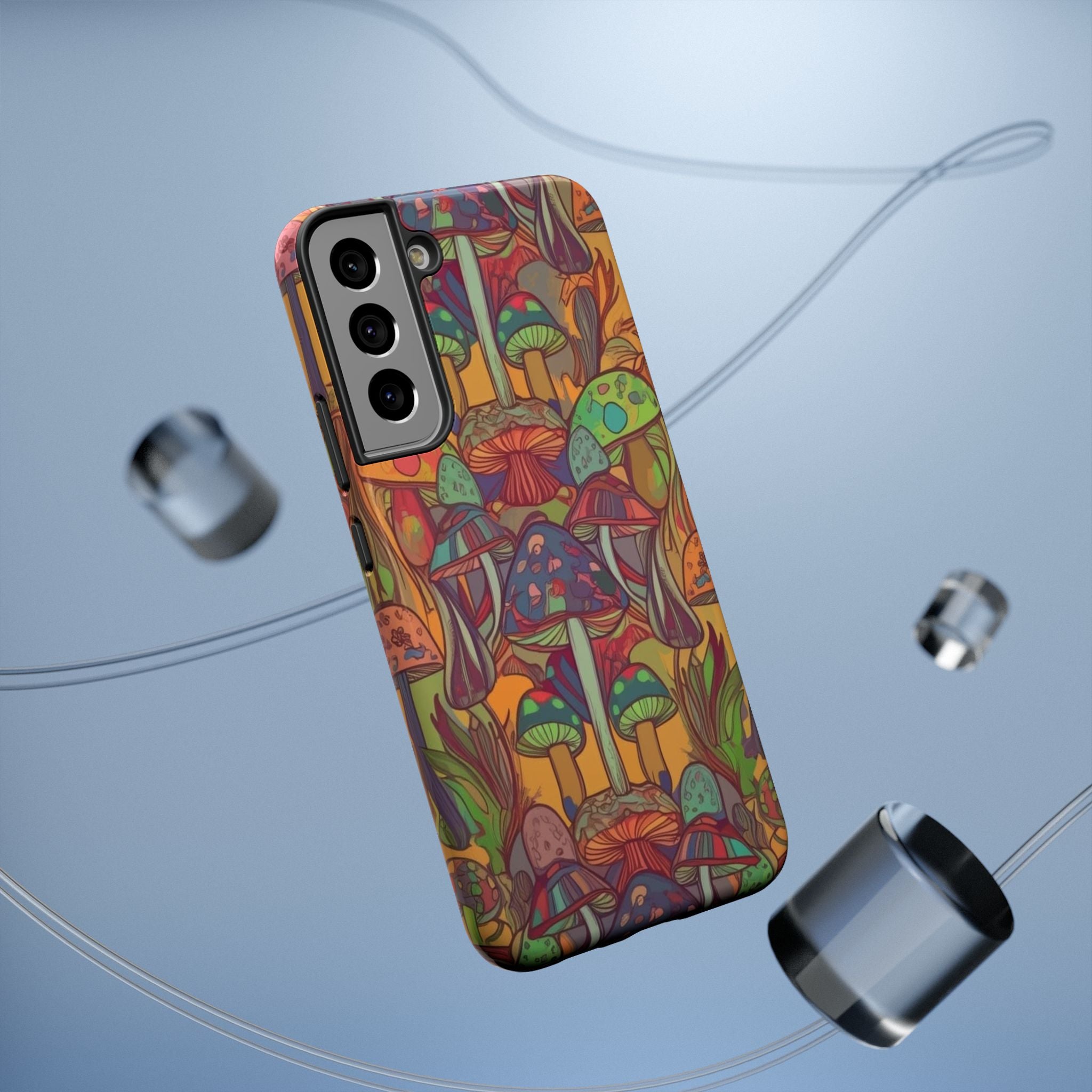 Mushroom Grove Impact-Resistant Case, Unique Phone Cover for Nature Lovers, Mushroom Art Gifts, Phone Accessories for Festivals, [...]