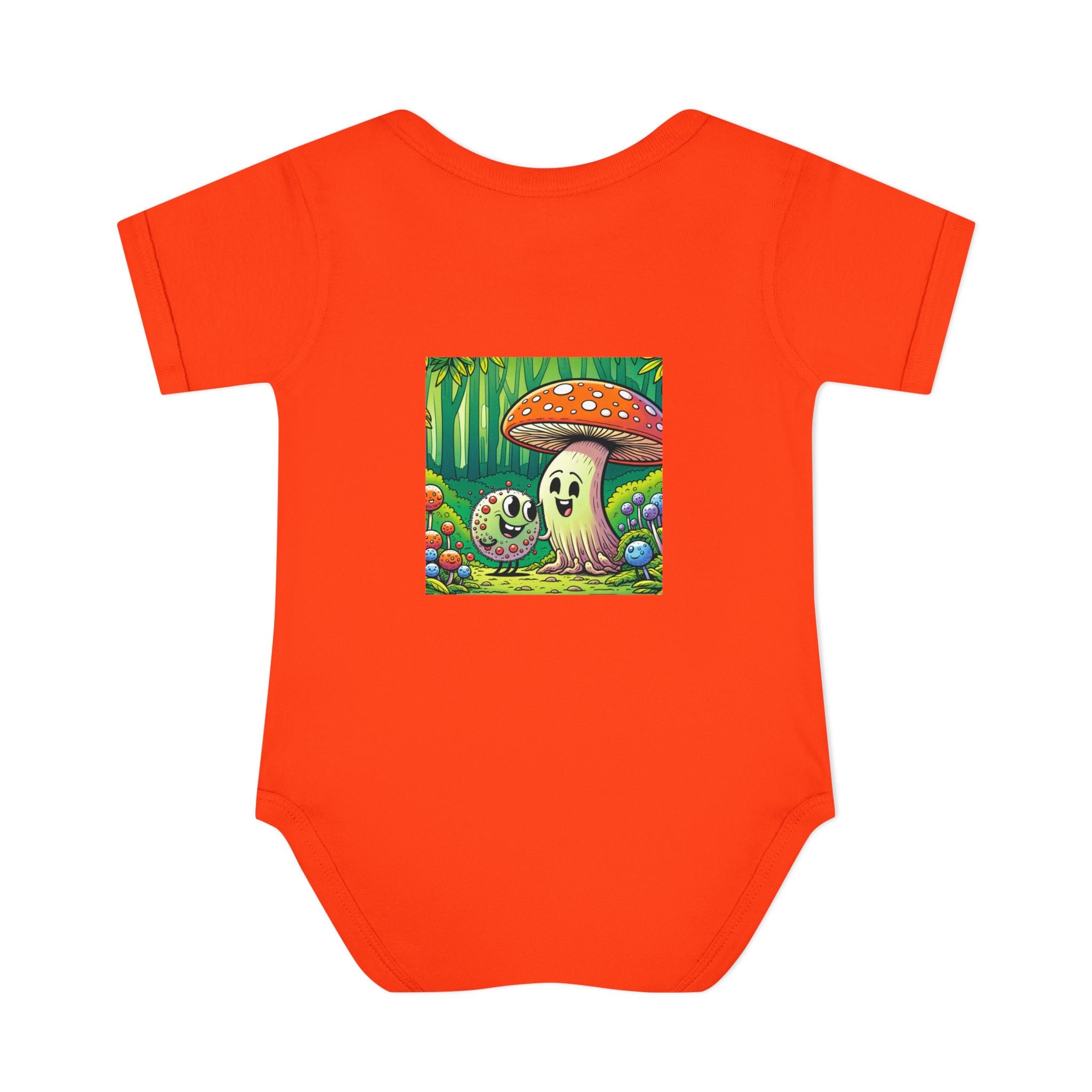 🍄👶 “Forest Friends” Baby Bodysuit One Piece