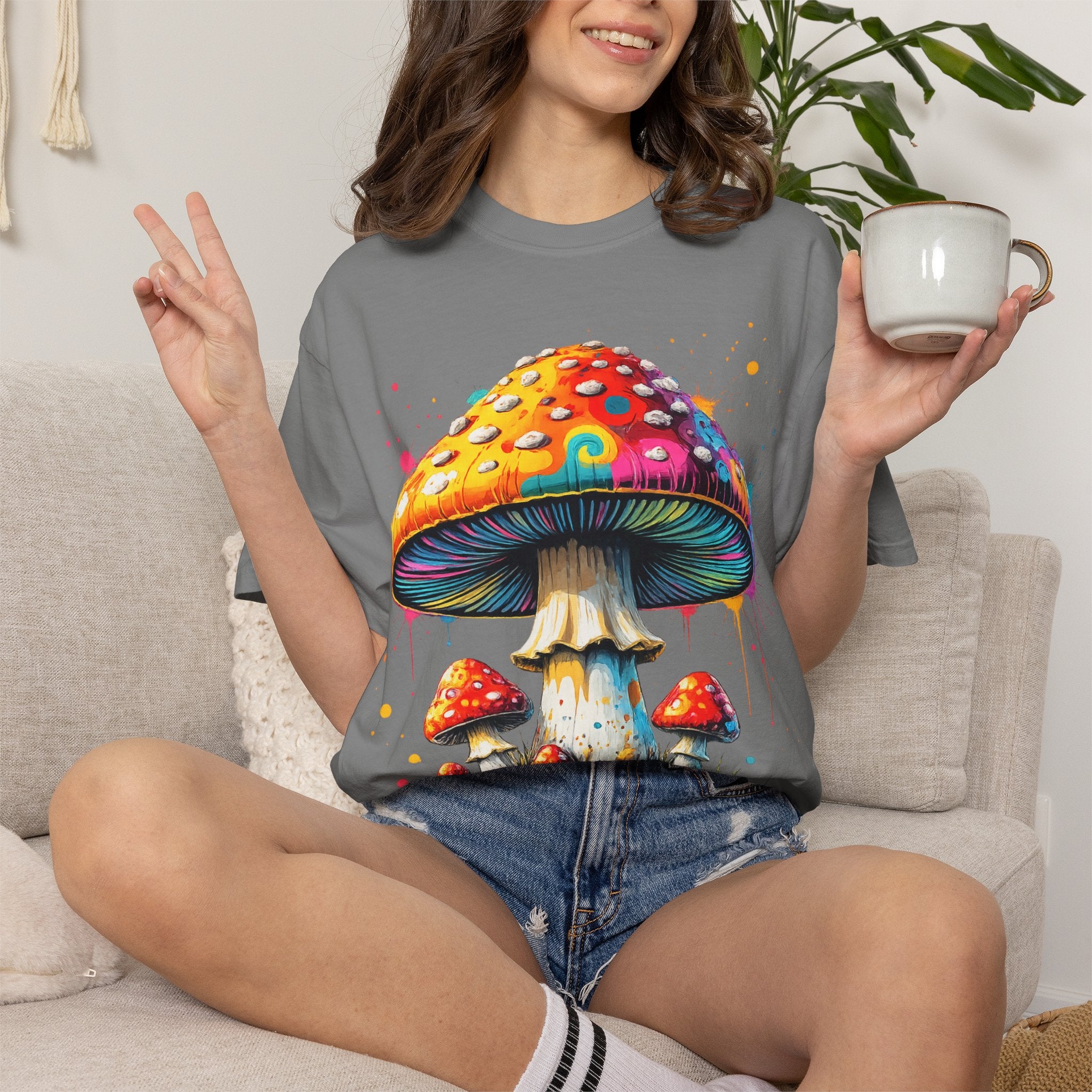 Lake Oswego Mushroom T-Shirt — Vintage Nature & Psychedelic Fungi Design