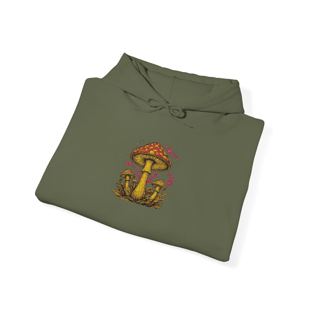 Mushroom Grove Hoodie – Whimsical Autumn Forest Mushroom Sweatshirt