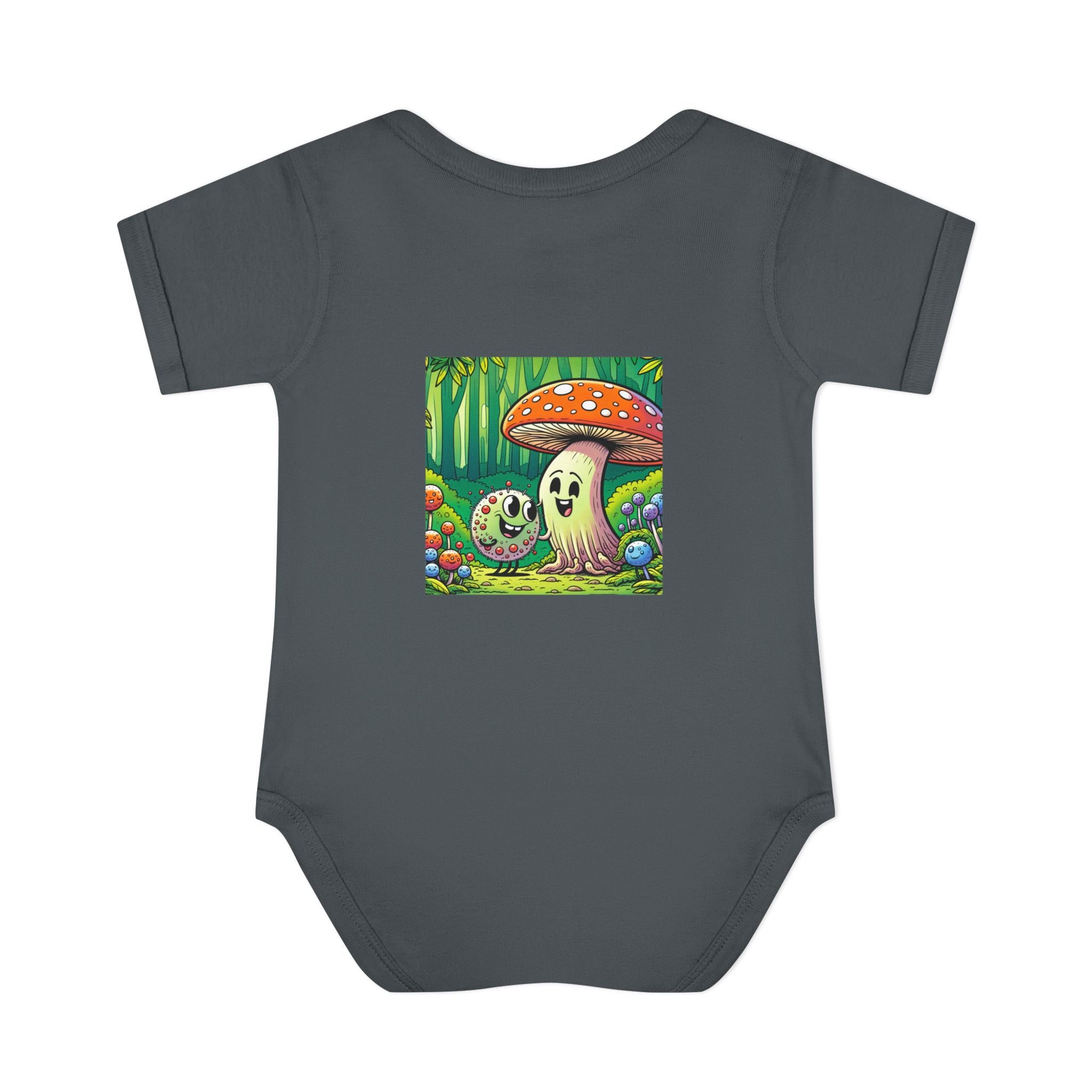 🍄👶 “Forest Friends” Baby Bodysuit One Piece