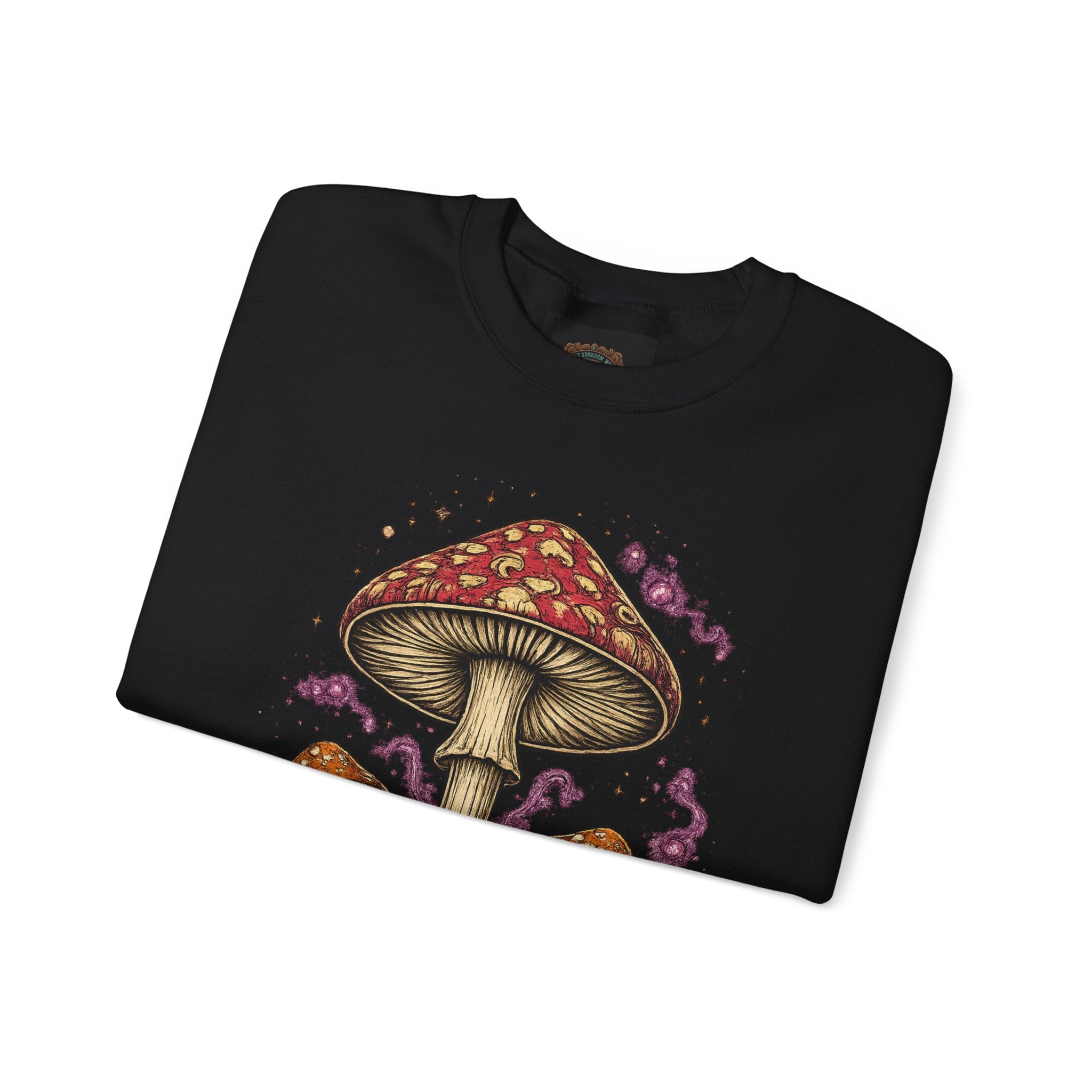 Mushroom Vancouver Crewneck Sweatshirt — Scenic Pacific Northwest Fungi Design
