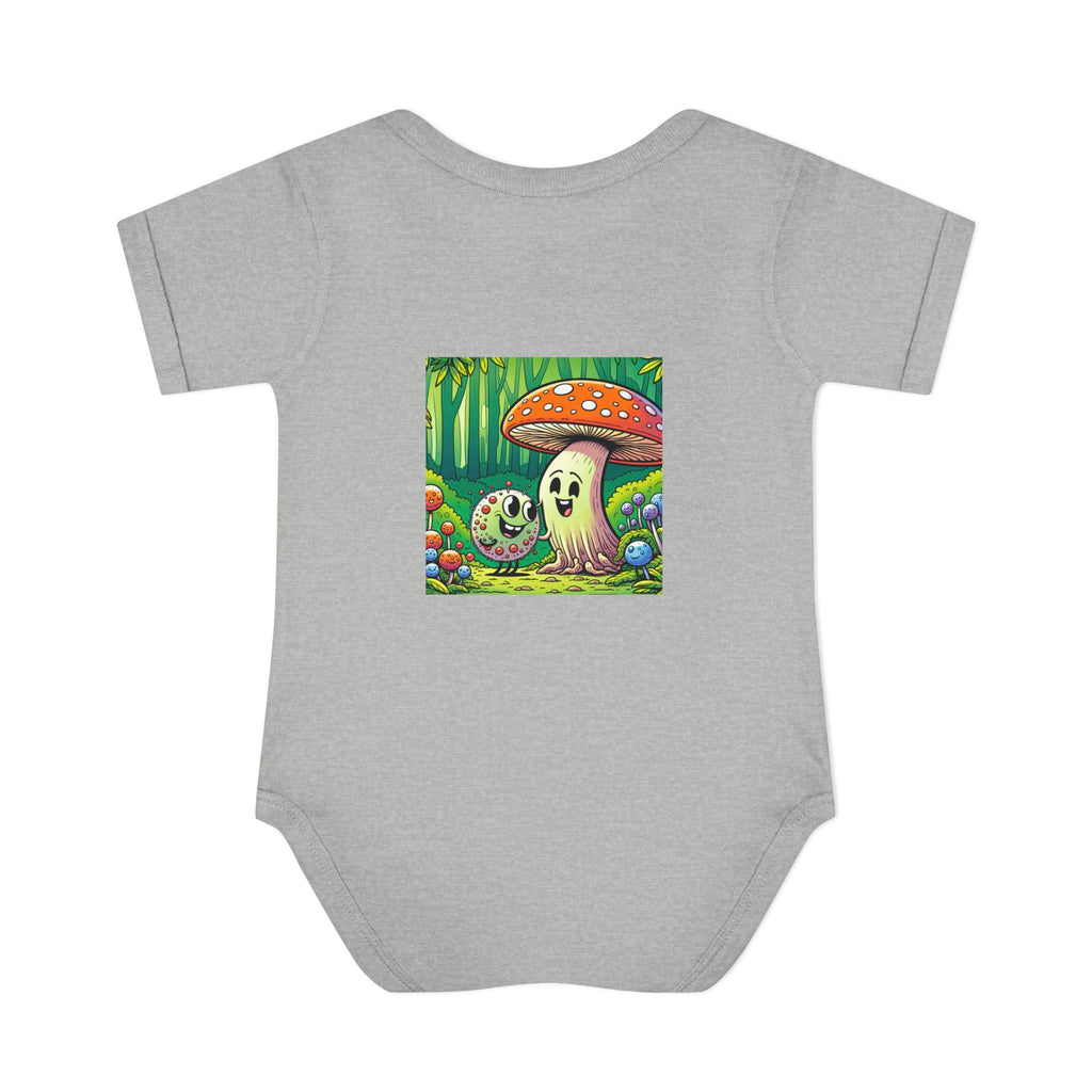 🍄👶 “Forest Friends” Baby Bodysuit