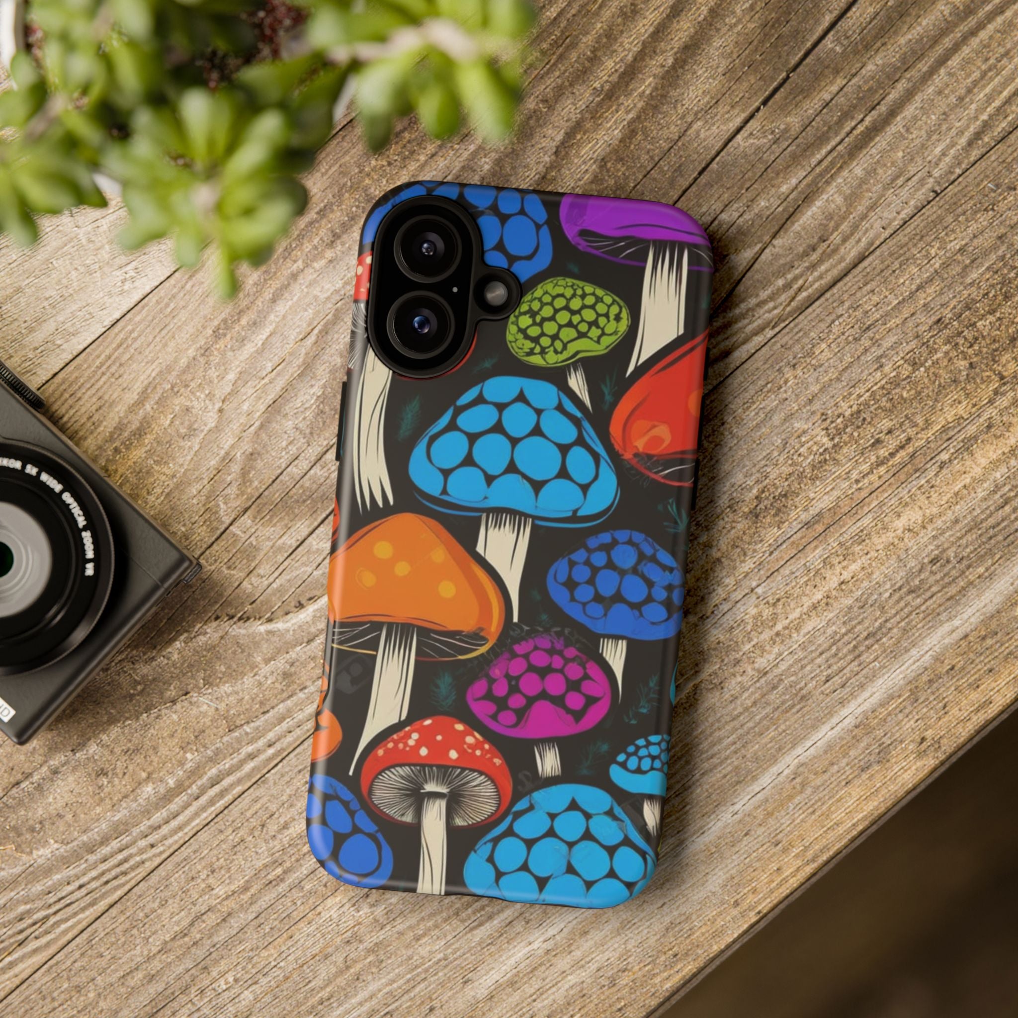 🍄 Shroom Pop iPhone Case – Protect Your Phone in Psychedelic Style 🌈📱