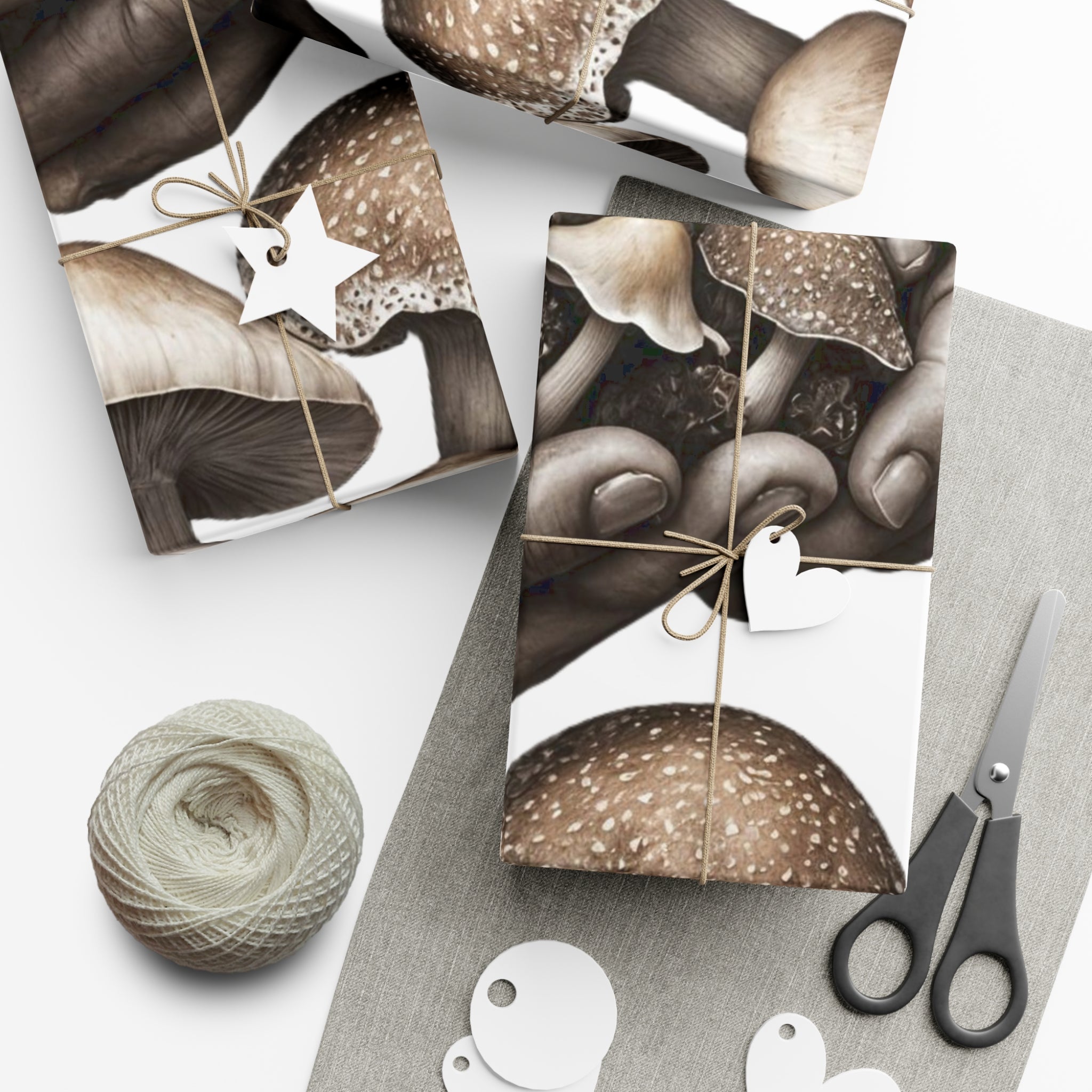 🍄 Hands of the Forest Grounded in Nature, Wrapping Paper
