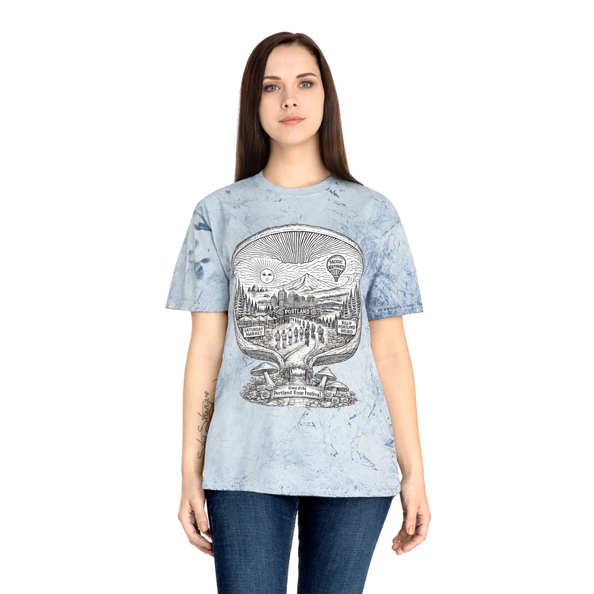 City: Portland Mushroom Adventure T‑Shirt