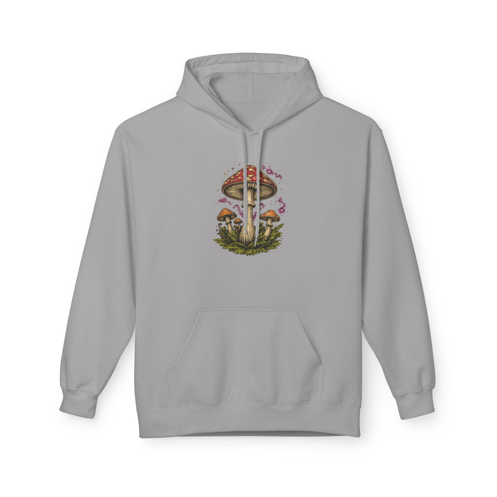 Mushroom Art Hoodie — Botanical Foraging Graphic Pullover