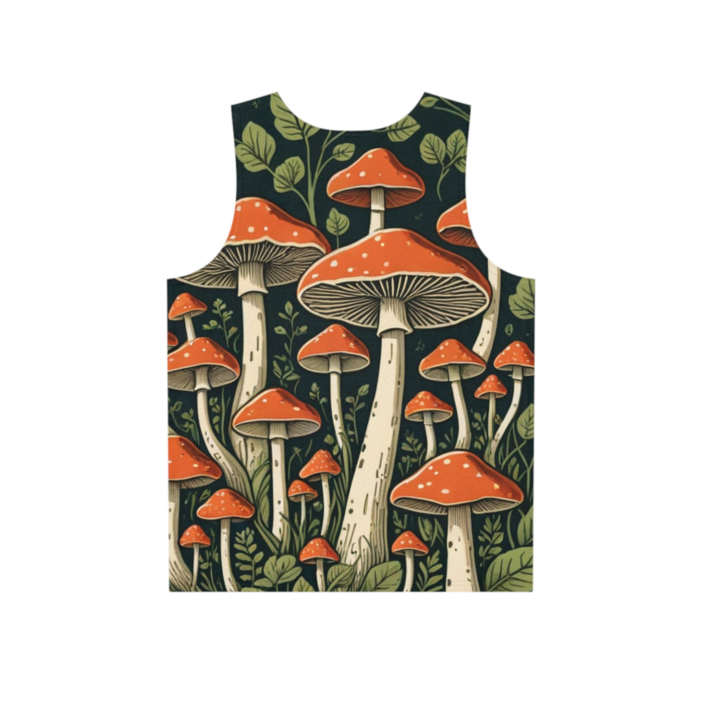 🍄 “Forest Flex” All-Over Mushroom Tank 🌿