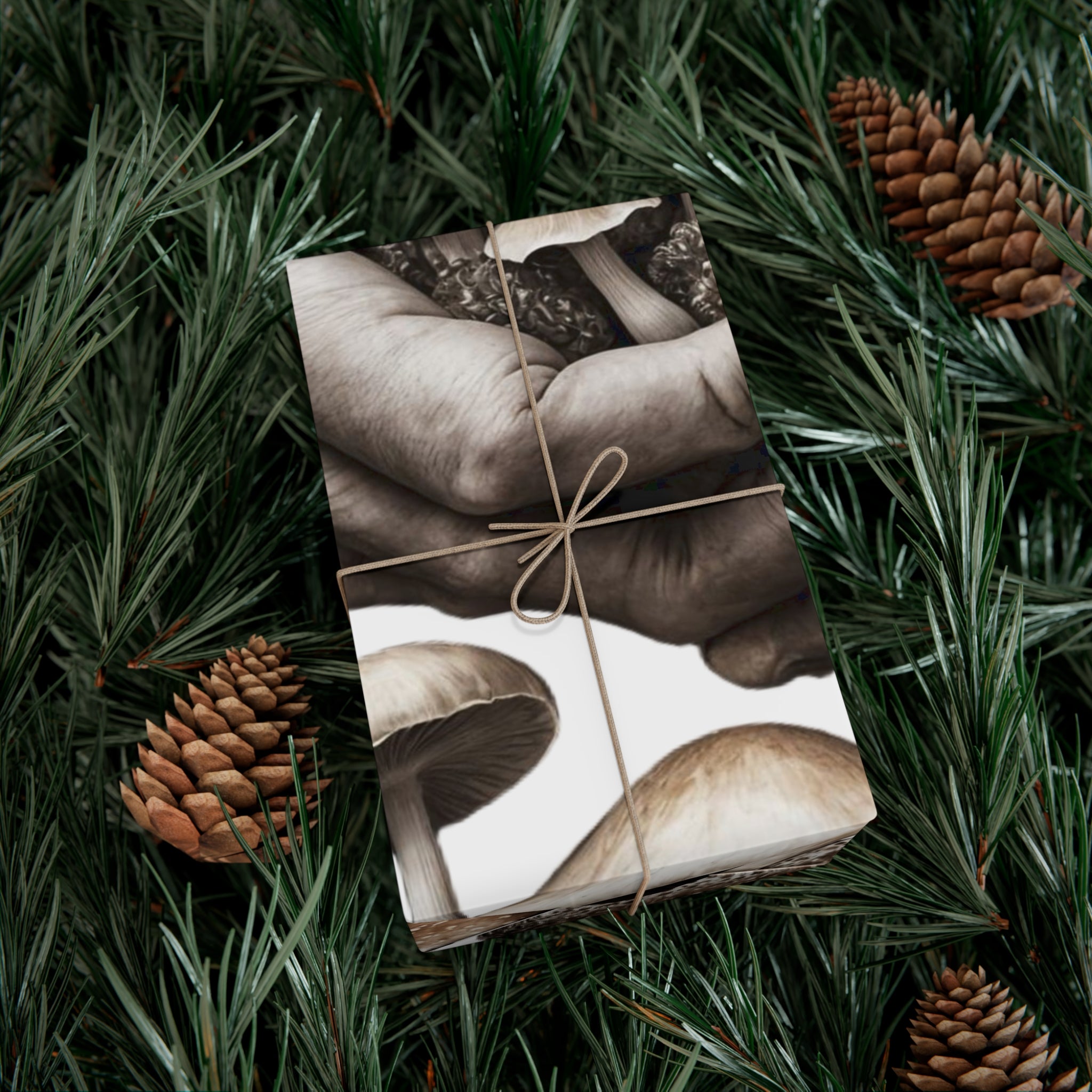 🍄 Hands of the Forest Grounded in Nature, Wrapping Paper