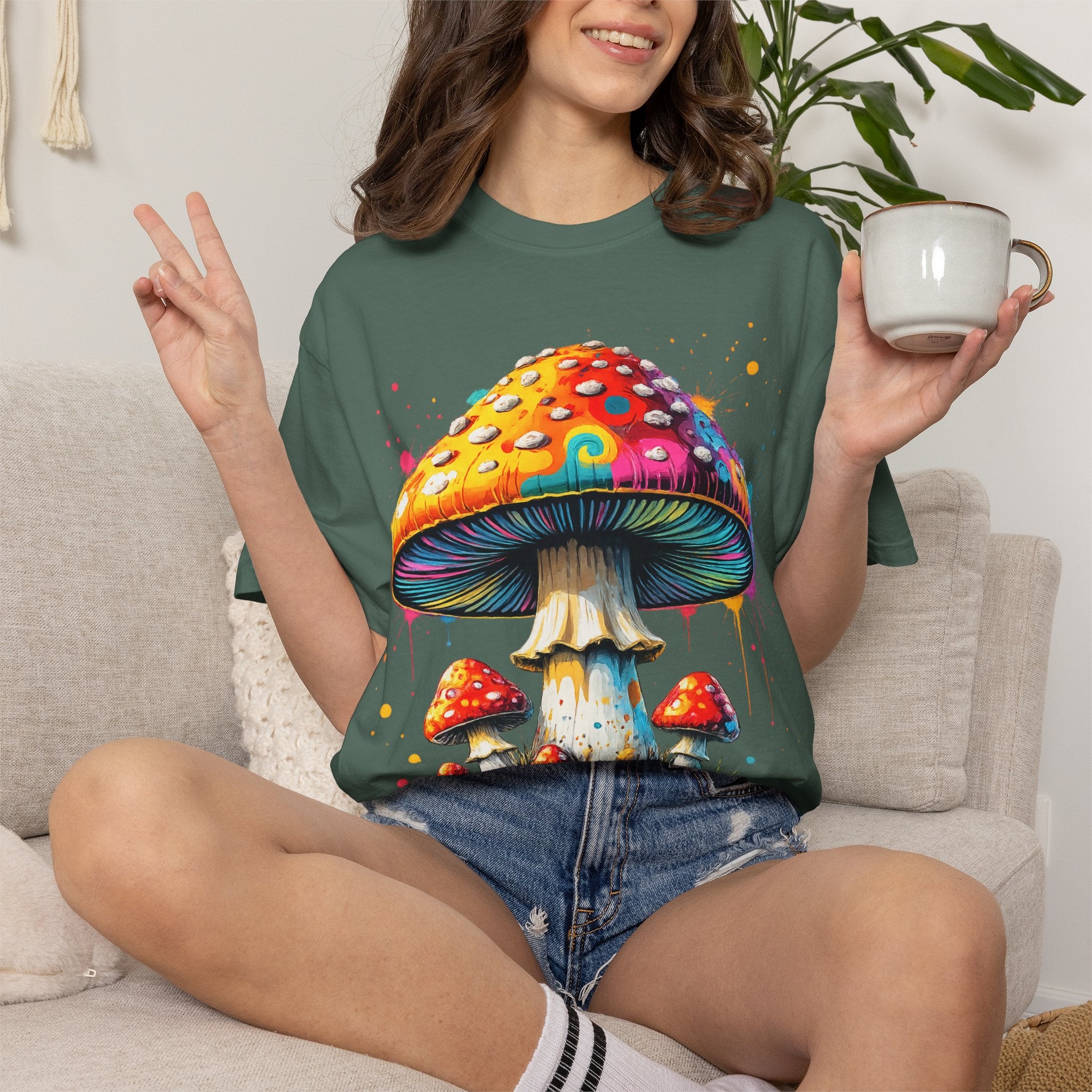 Lake Oswego Mushroom T-Shirt — Vintage Nature & Psychedelic Fungi Design