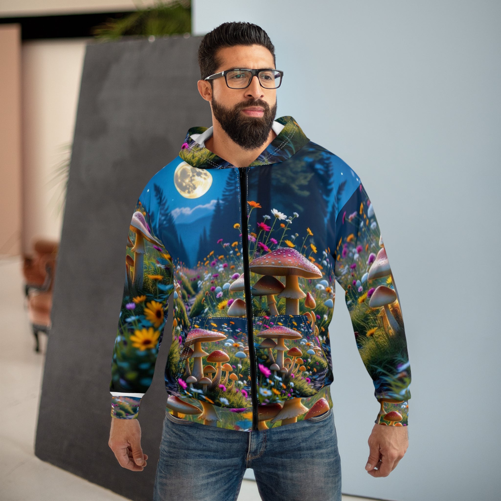🌕 Enchanted Forest Mushroom Hoodie – Wear the Magic