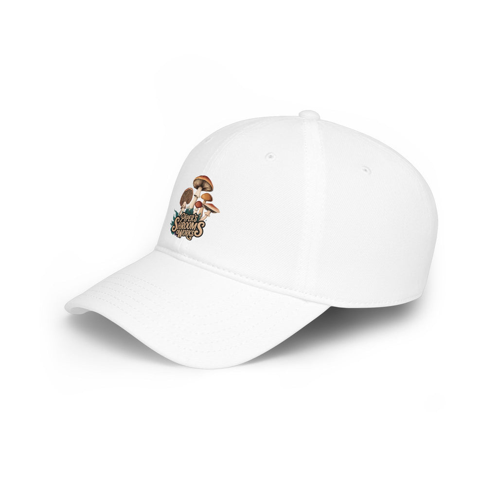 Mushroom Lovers Low Profile Baseball Cap — 'Shroom Squad' Vintage Fungi Design