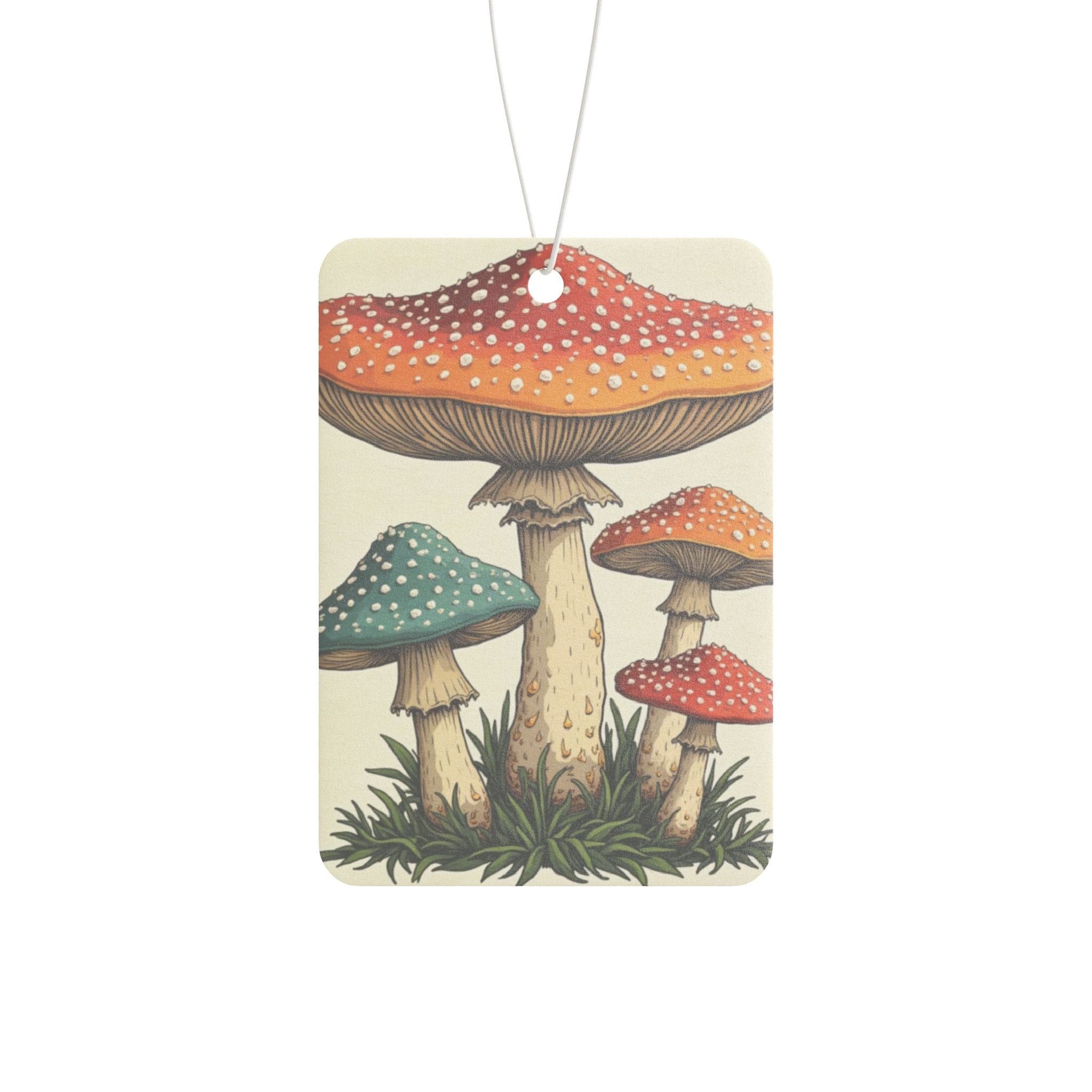 🍄🌈 “Spore Squad” Air Freshener – Happy Fungi Family Edition 👨‍👩‍👧‍👦🌿