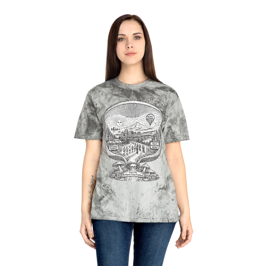 City: Portland Mushroom Vintage T-Shirt