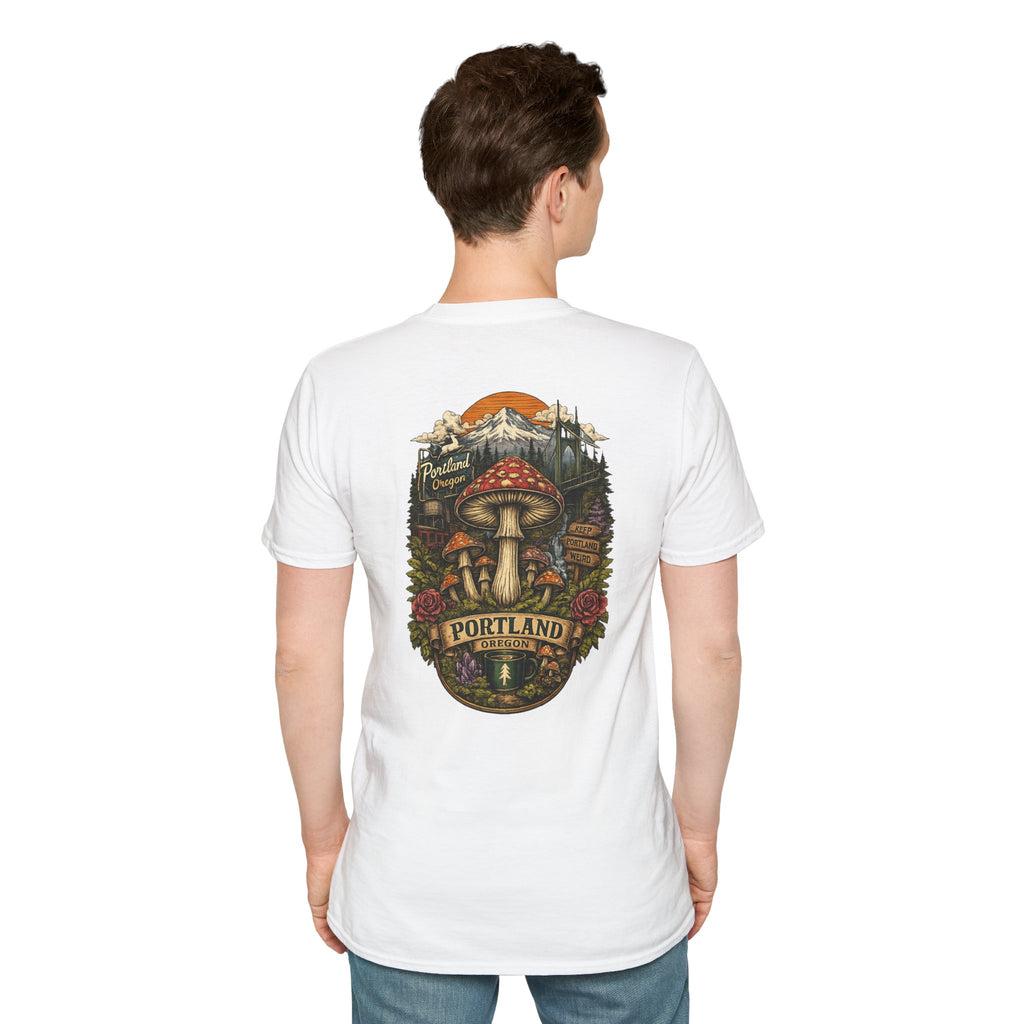 Mushroom Magic T-Shirt — Vintage Red Toadstool Illustration