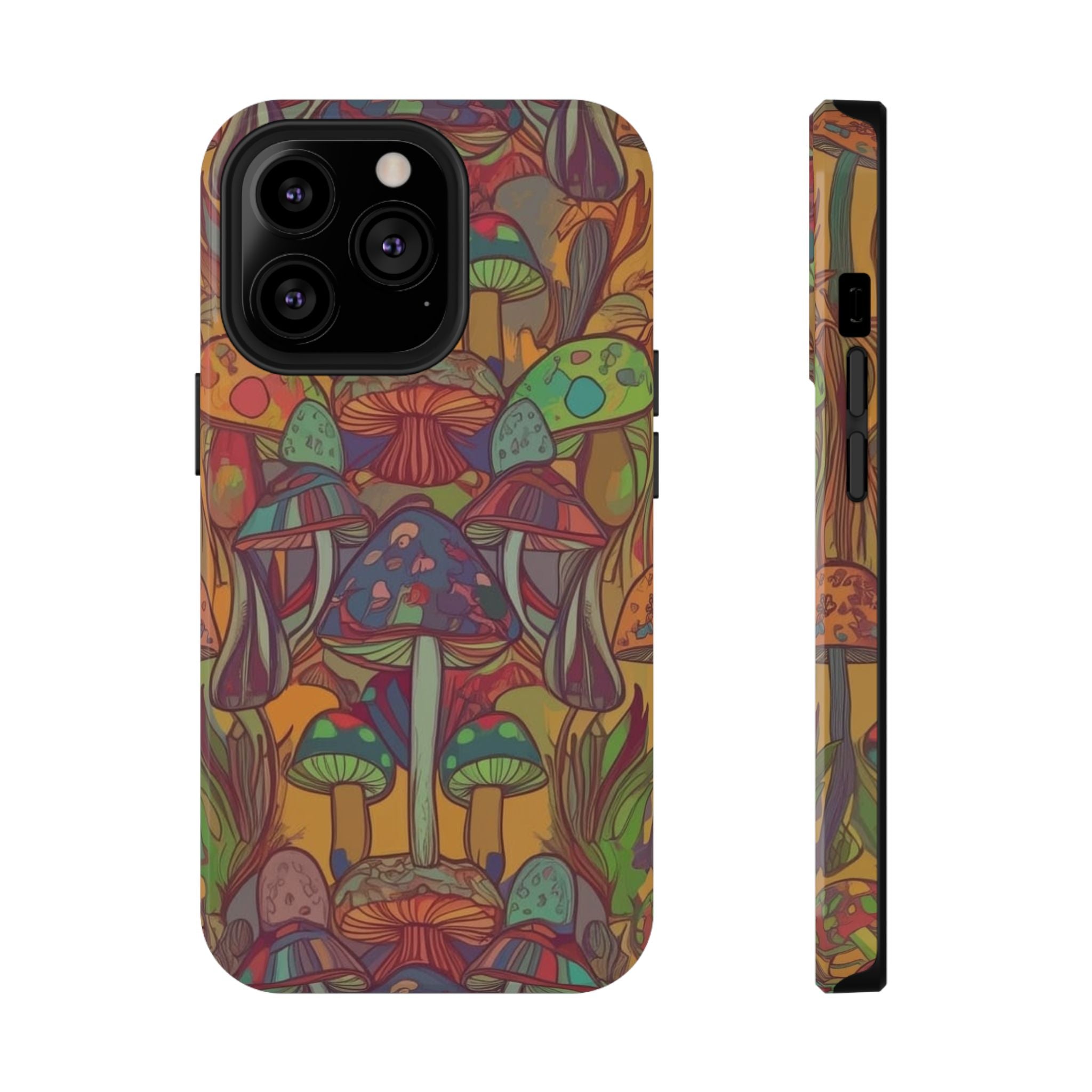 Mushroom Grove Impact-Resistant Case, Unique Phone Cover for Nature Lovers, Mushroom Art Gifts, Phone Accessories for Festivals, [...]