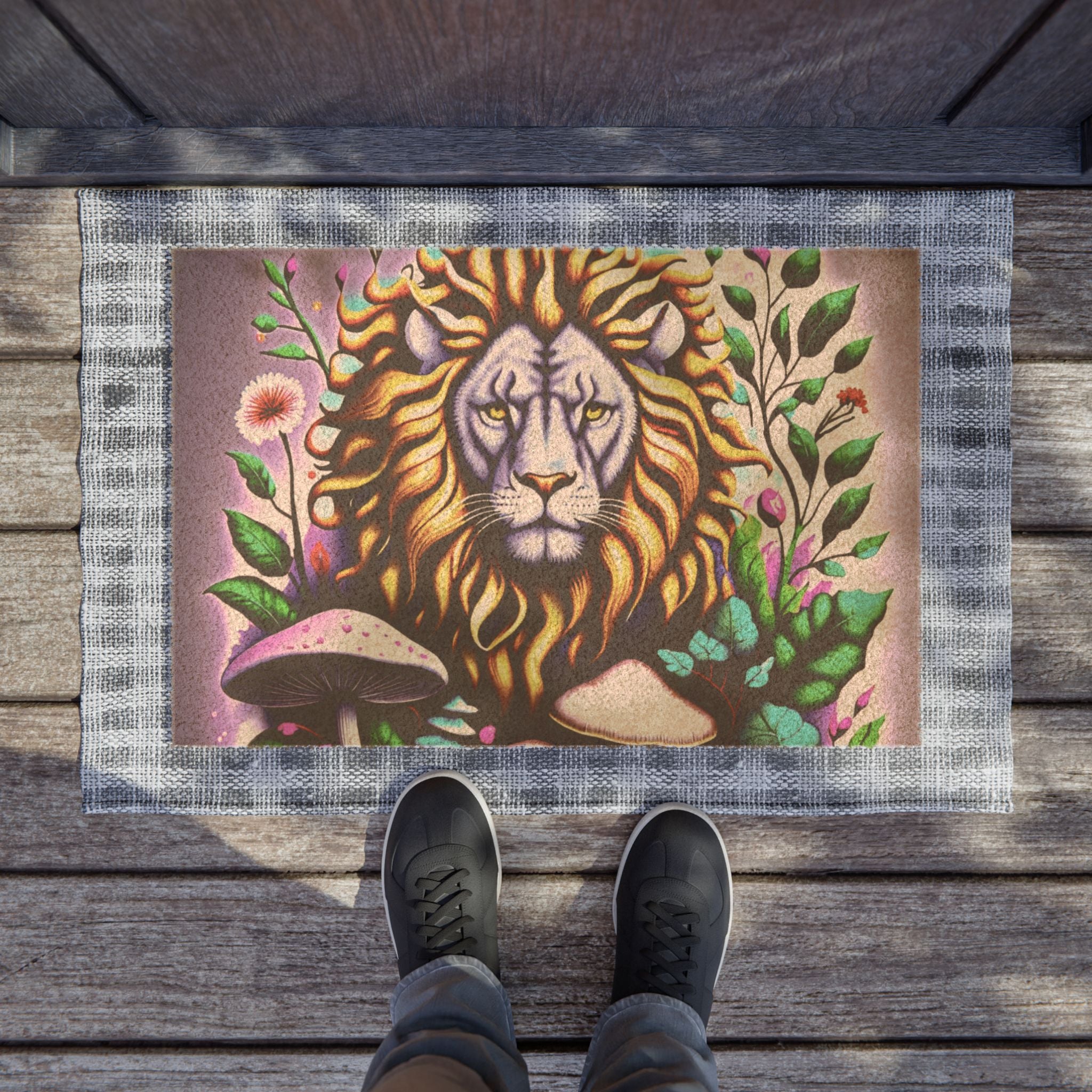 🍄🦁 Forest Guardian Doormat 🍄🦁