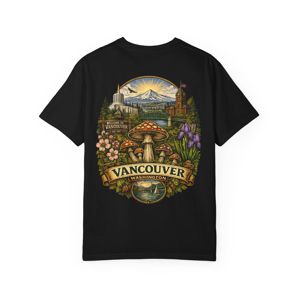 Lake Oswego Mushroom T-Shirt — Vintage Nature & Psychedelic Fungi Design