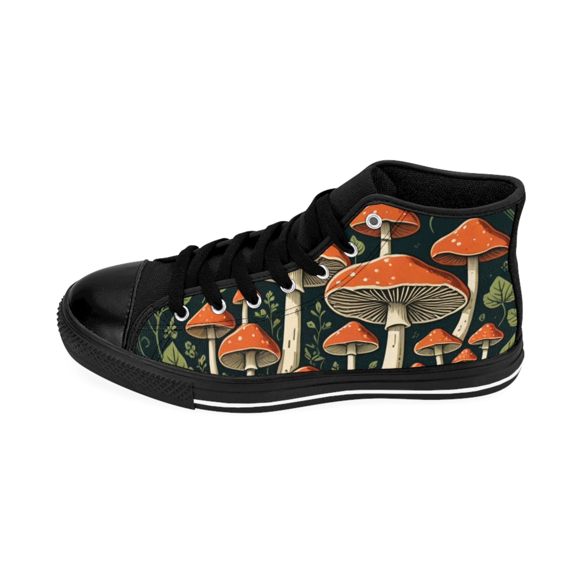 Mushroom Forest High-Top Sneakers — Men's Classic Sneakers