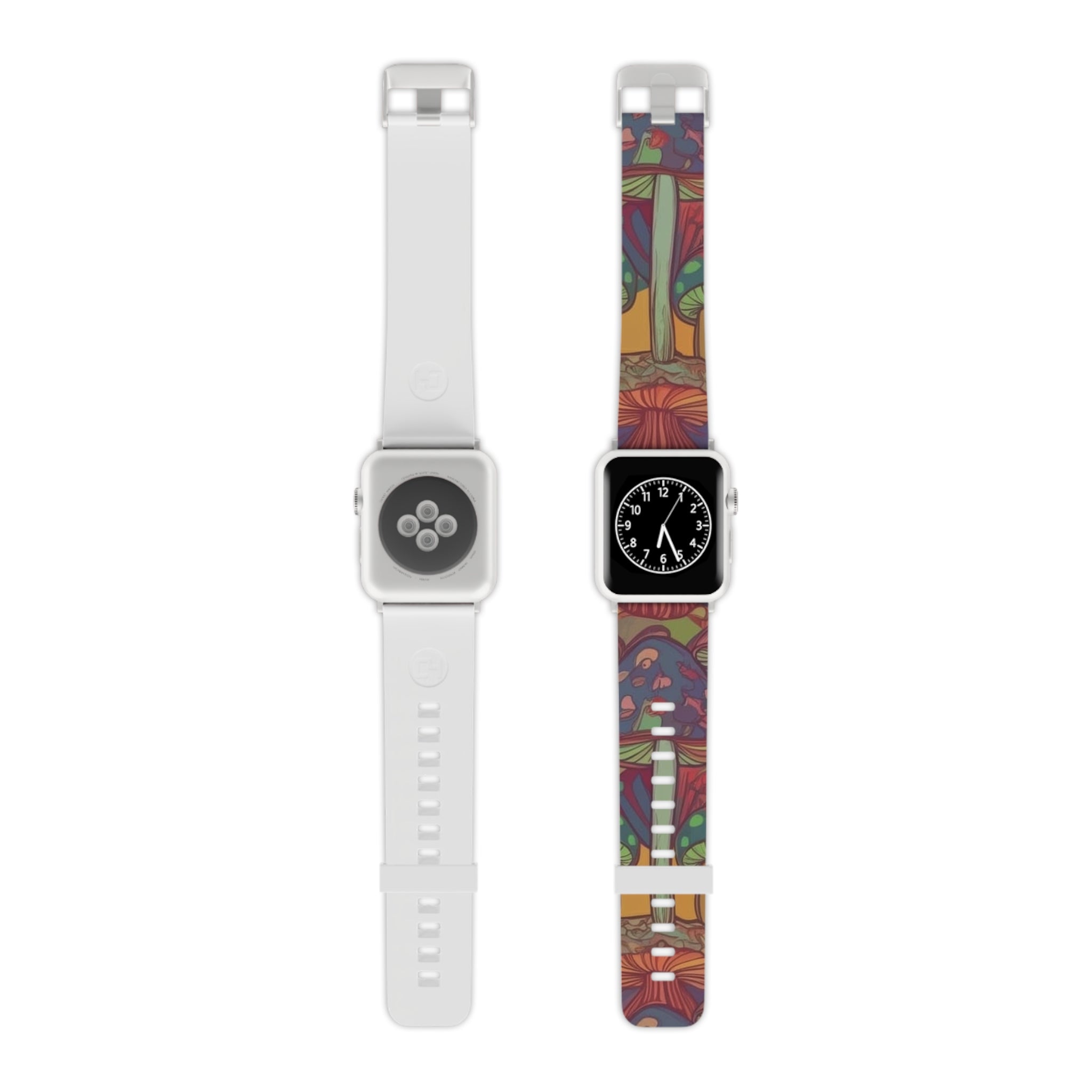 Mushroom Forest Apple Watch Band — Colorful Psychedelic Nature Strap